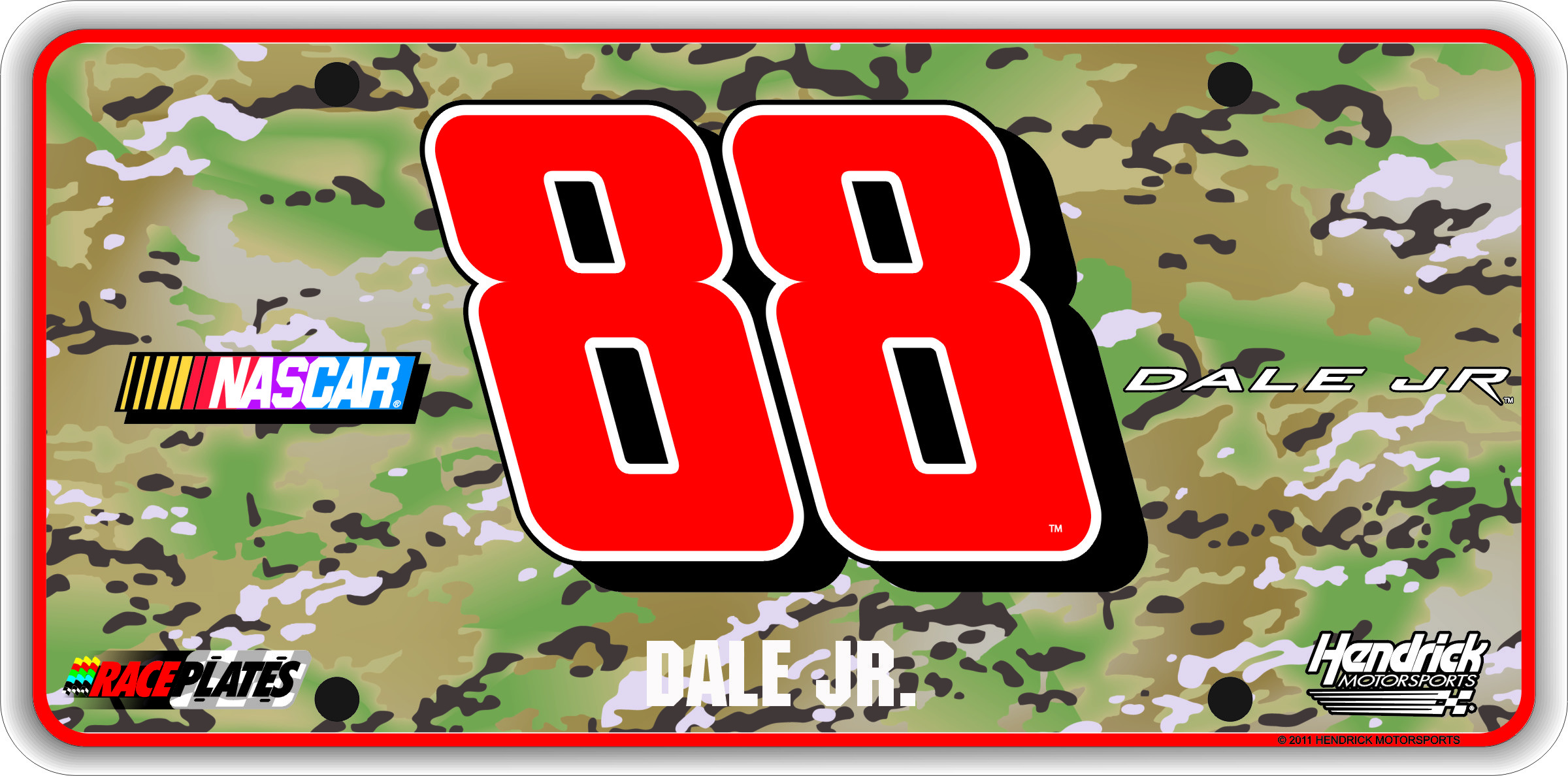 2400x1188 Signature Series Race Plate #88 Dale Earnhardt Jr