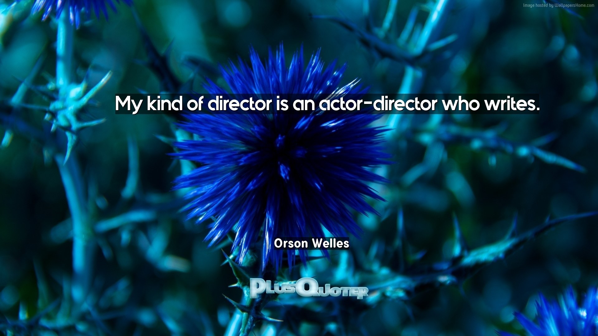 1920x1080 Download Wallpaper with inspirational Quotes- "My kind of director is an  actor-director