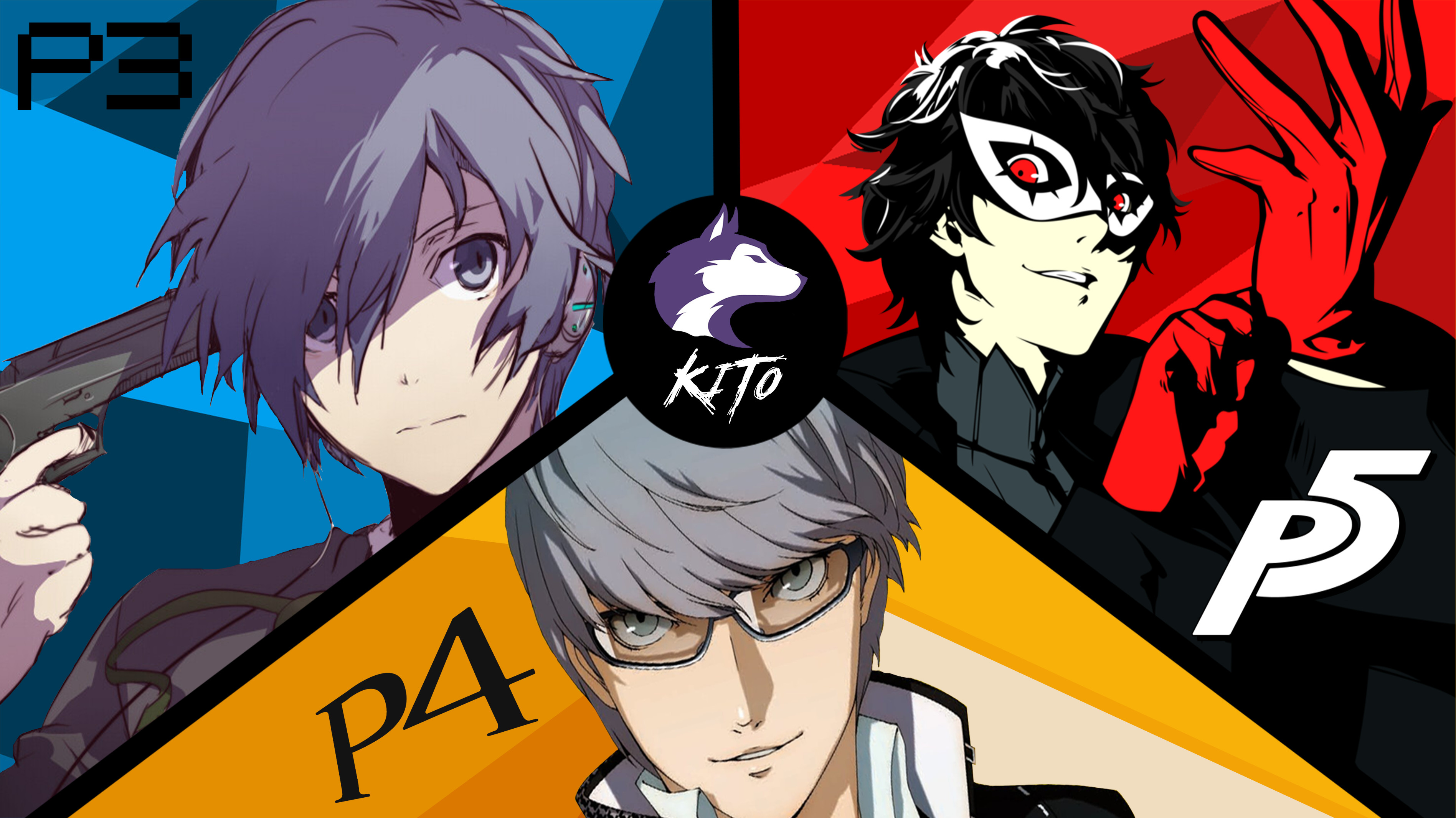 3794x2133 Persona 3, 4 and 5 Wallpaper