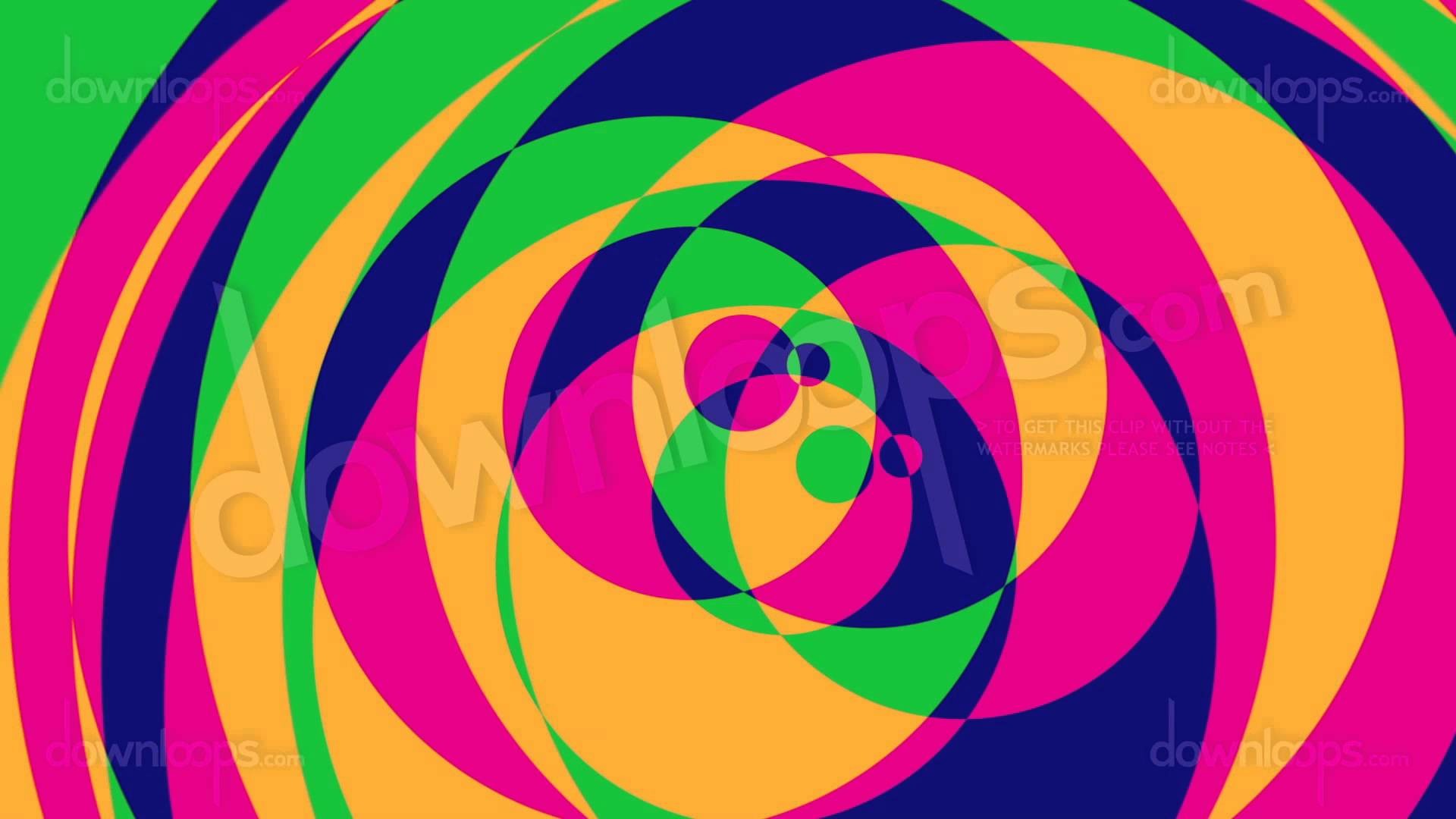 1920x1080 Psychedelic Circles 2 - Colorful Graphical Motion Background Video Loop -  YouTube