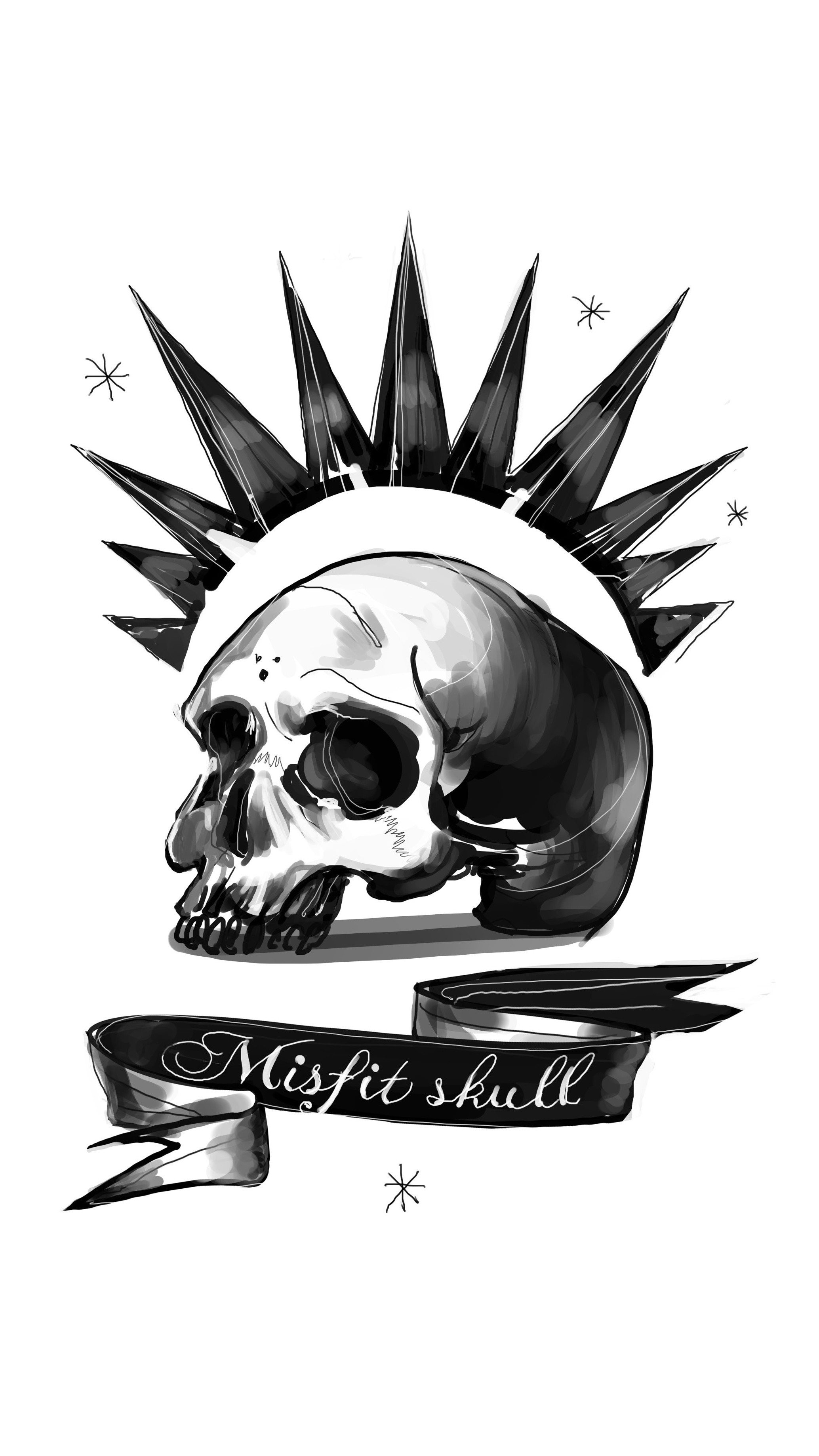 2068x3677 [No Spoilers] Made a Misfit Skull mobile wallpaper. Feel free to comment  for different resolutions/sizes!