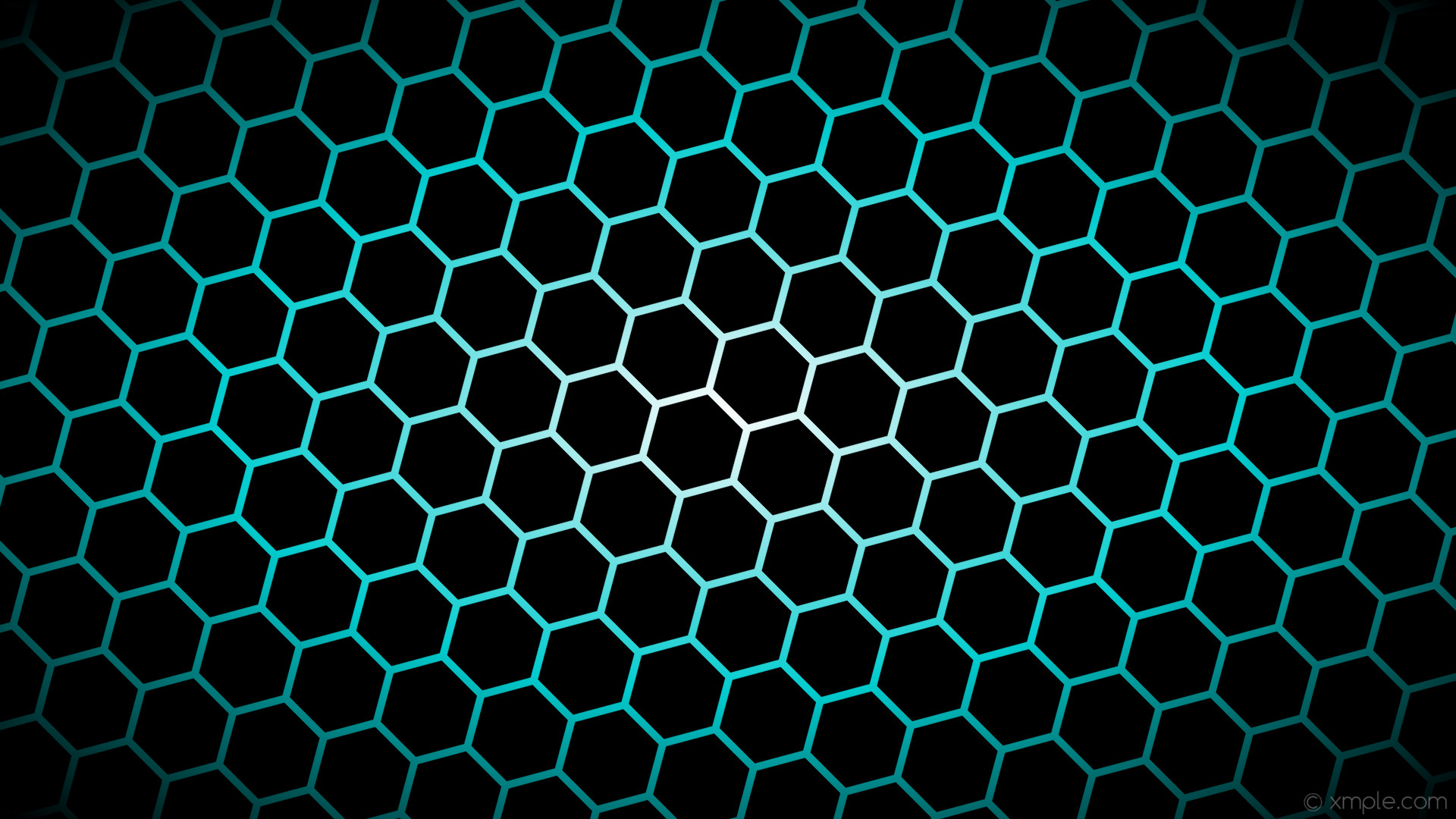 1920x1080 wallpaper white hexagon blue gradient glow black dark turquoise #000000  #ffffff #00ced1 diagonal