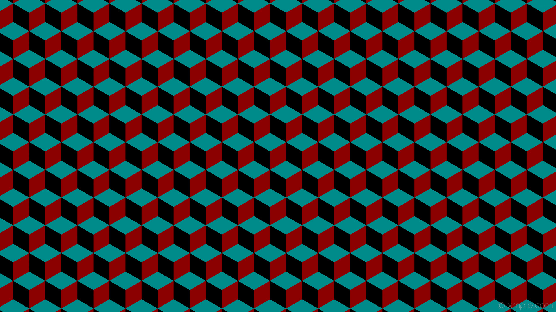1920x1080 wallpaper green 3d cubes red black dark red dark cyan #8b0000 #008b8b  #000000