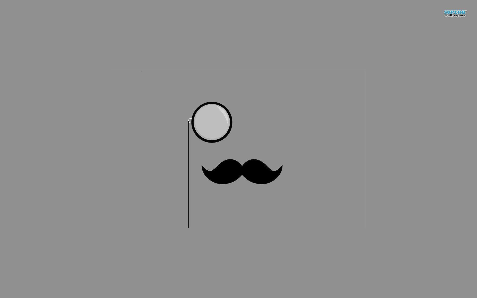 1920x1200 Monocle & Mustache wallpaper - Minimalistic wallpapers - #