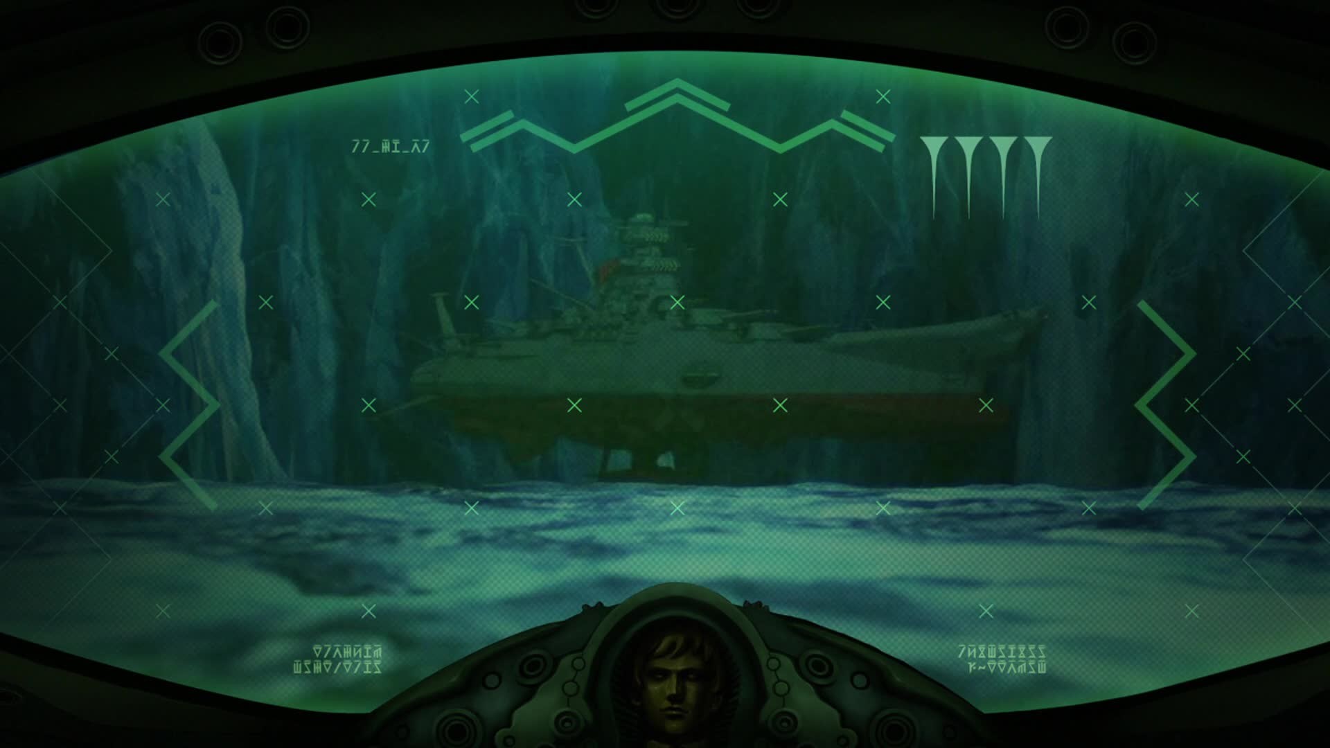 1920x1080 ... Colonel Shulz is in a video conference with General Goer, reviewing  footage sent by the Garmilloids at Enceladus. They learn Yamato's name from  an ...