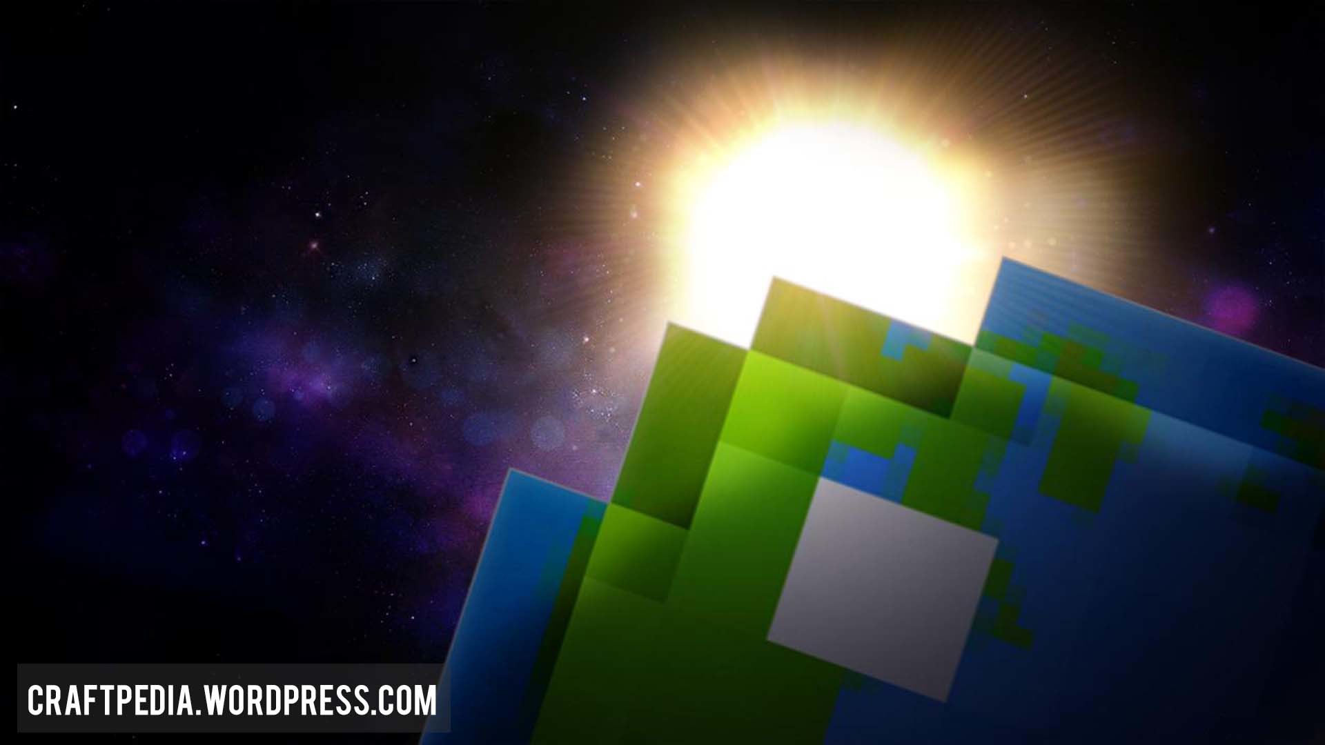 1920x1080 Planet Minecraft Universe Desktop Wallpaper Space Sunshine Earth