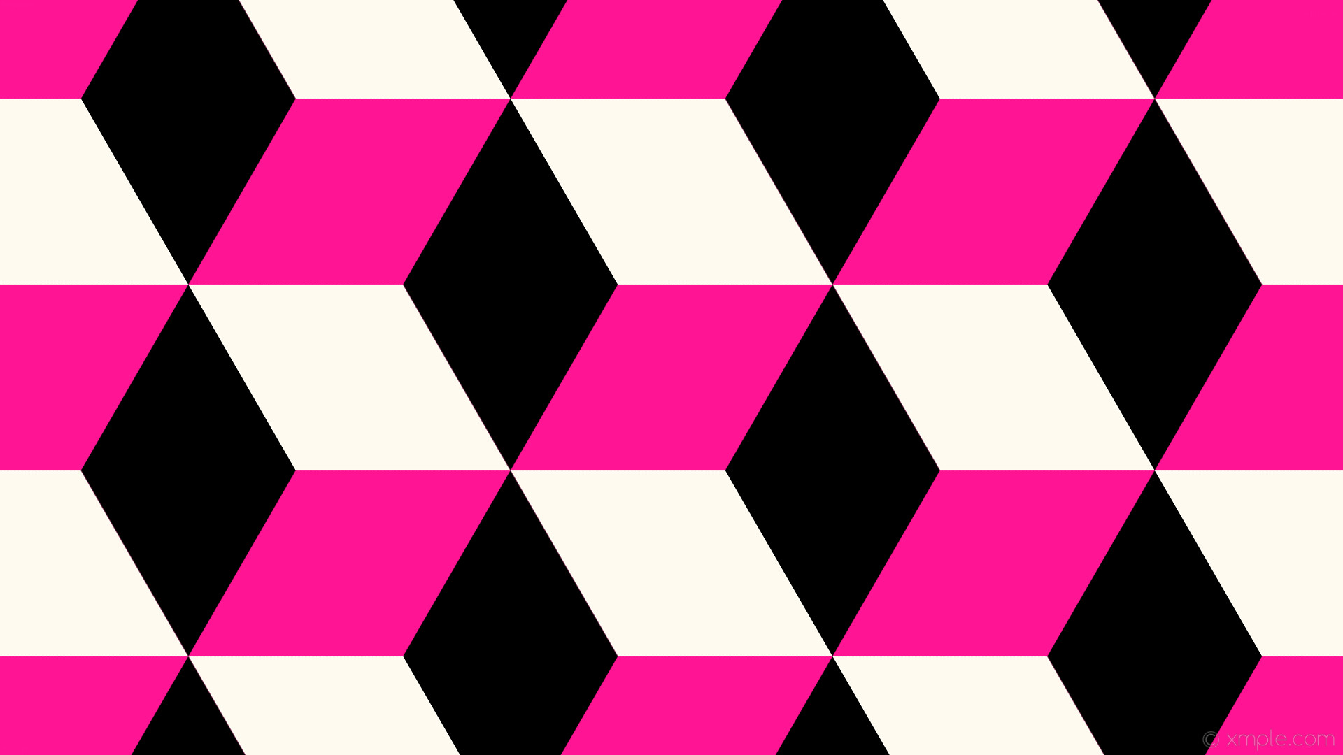 1920x1080 wallpaper pink black 3d cubes white deep pink floral white #ff1493 #fffaf0  #000000