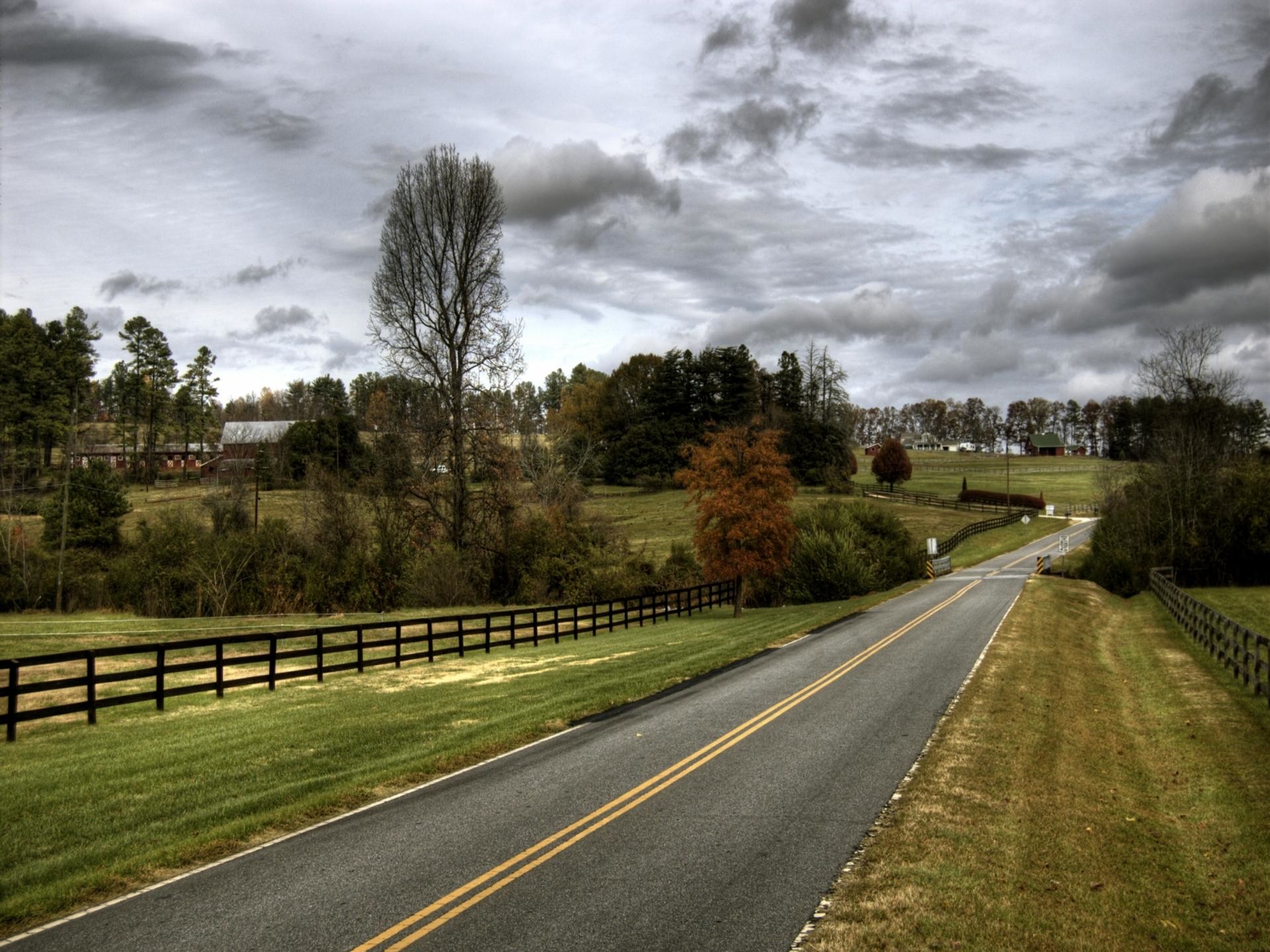 1920x1440 Country Road Windows 7 Scenery Wallpaper