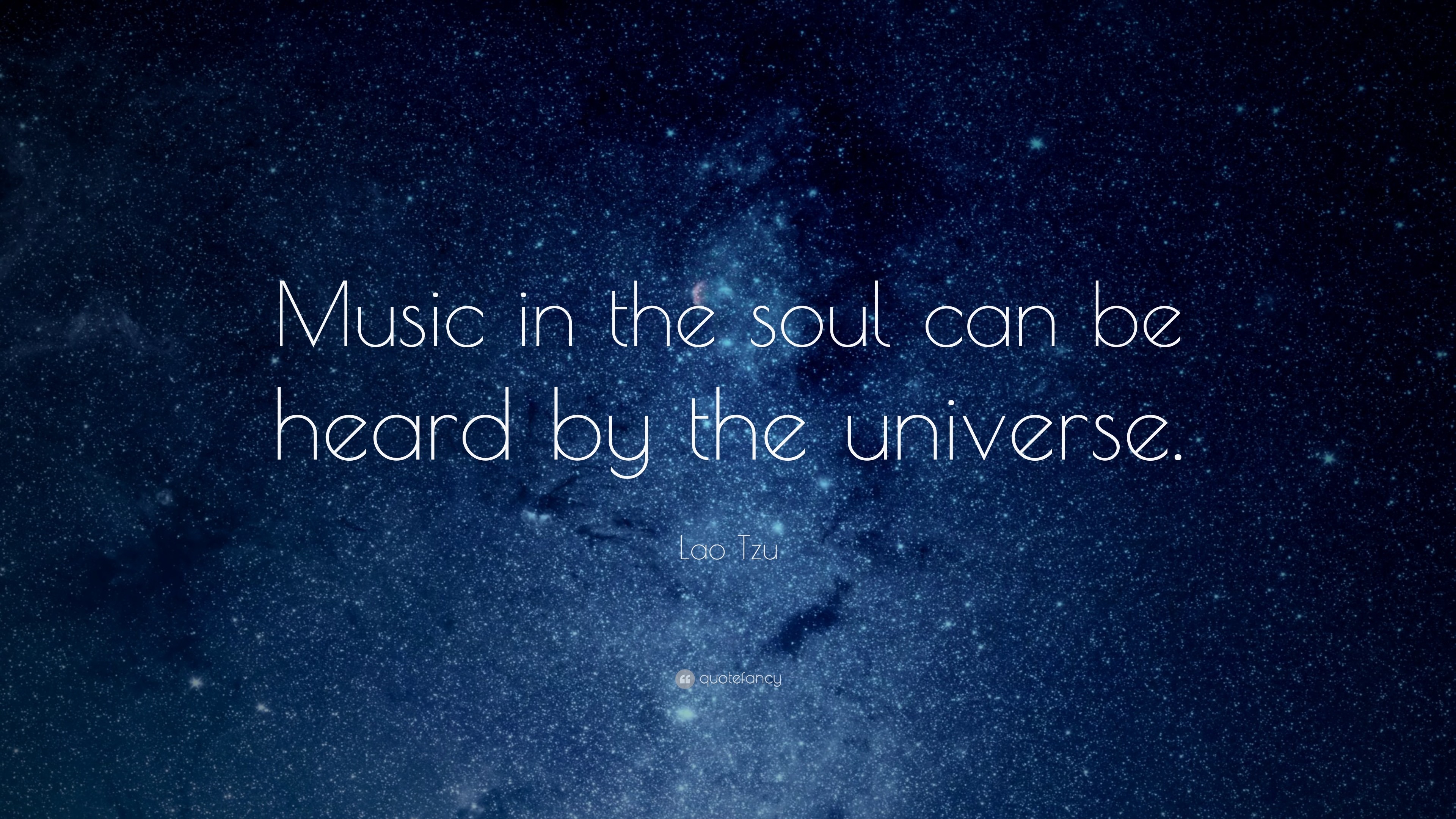 3840x2160 Music Quotes: “Music in the soul can be heard by the universe.”