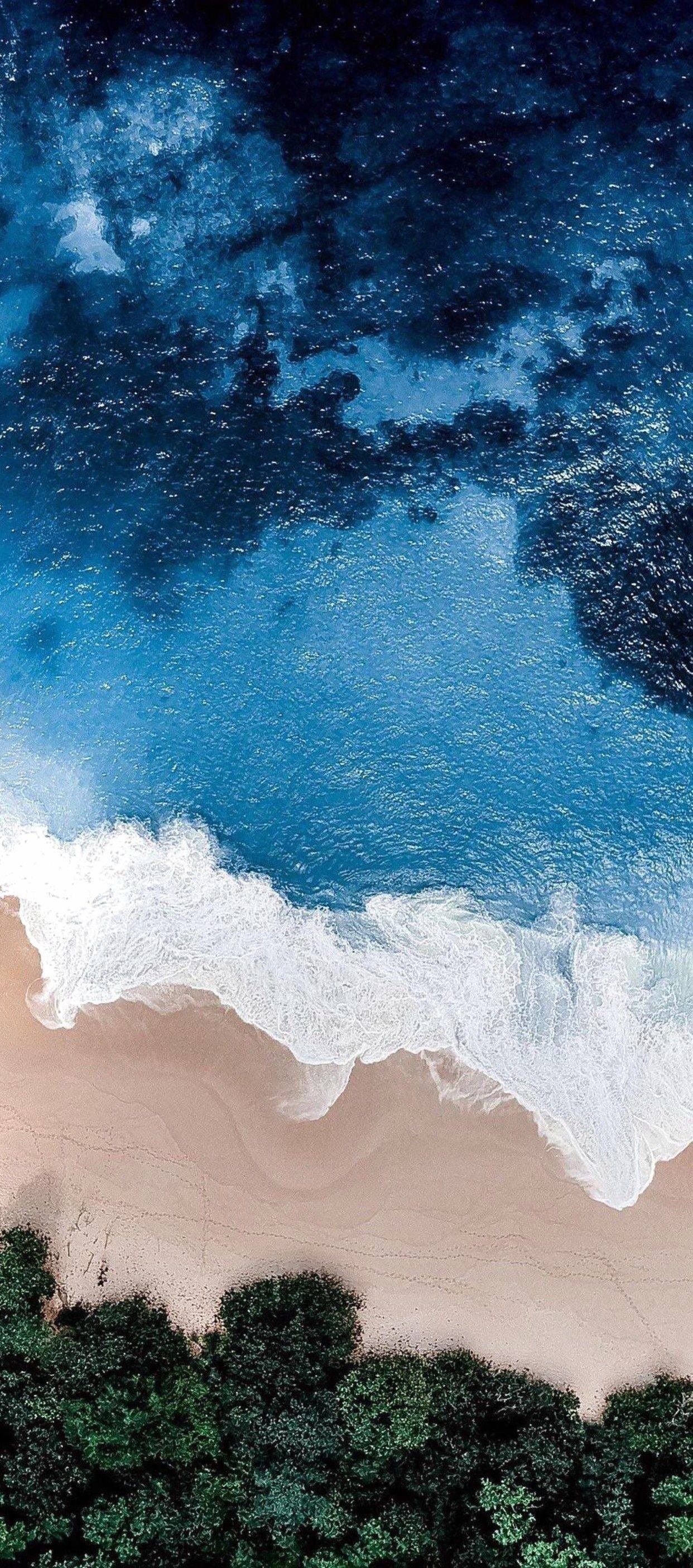 1242x2809 iPhone X 4k Wallpaper nature beach ocean blue | iPhone wallpapers .