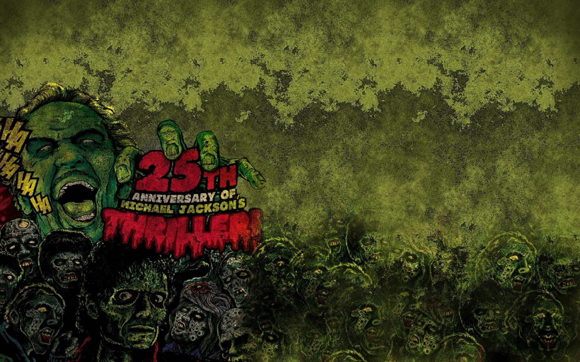 1920x1200 Music text zombies grunge michael jackson thriller wallpaper | (47243)