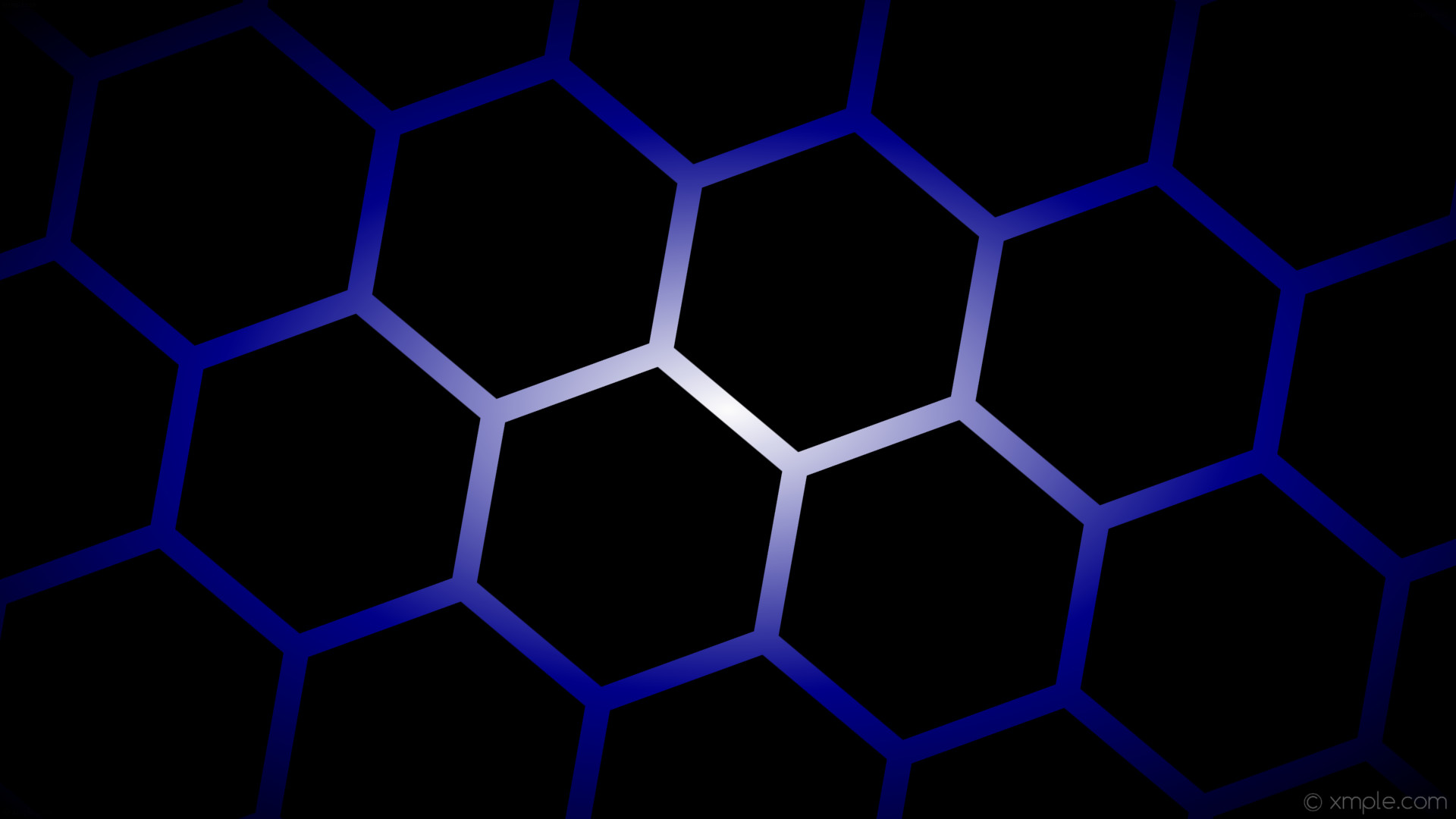 1920x1080 wallpaper blue glow hexagon gradient white black dark blue #000000 #ffffff  #00008b diagonal