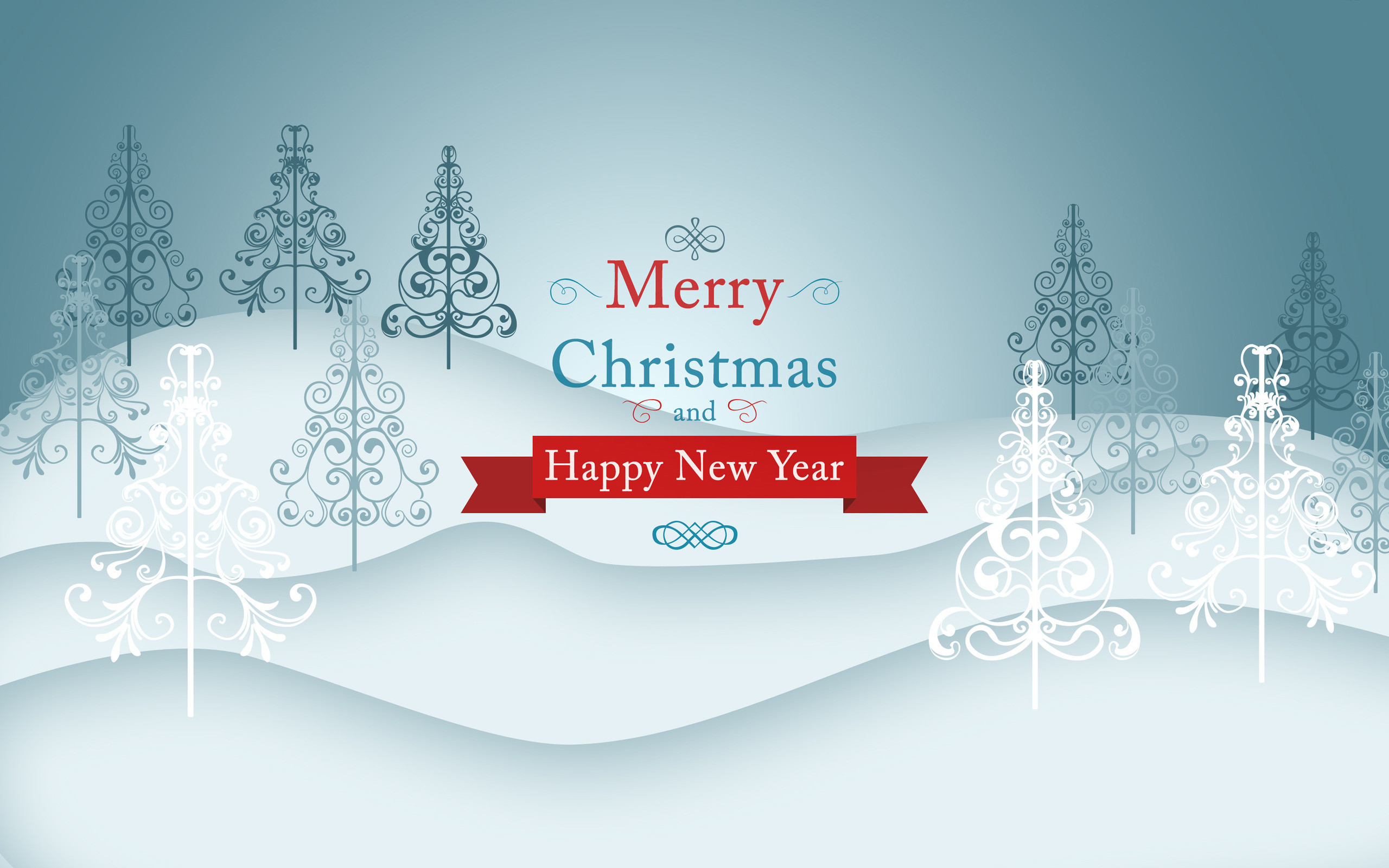 2560x1600 Merry Christmas and Happy New Year Desktop Wallpapers
