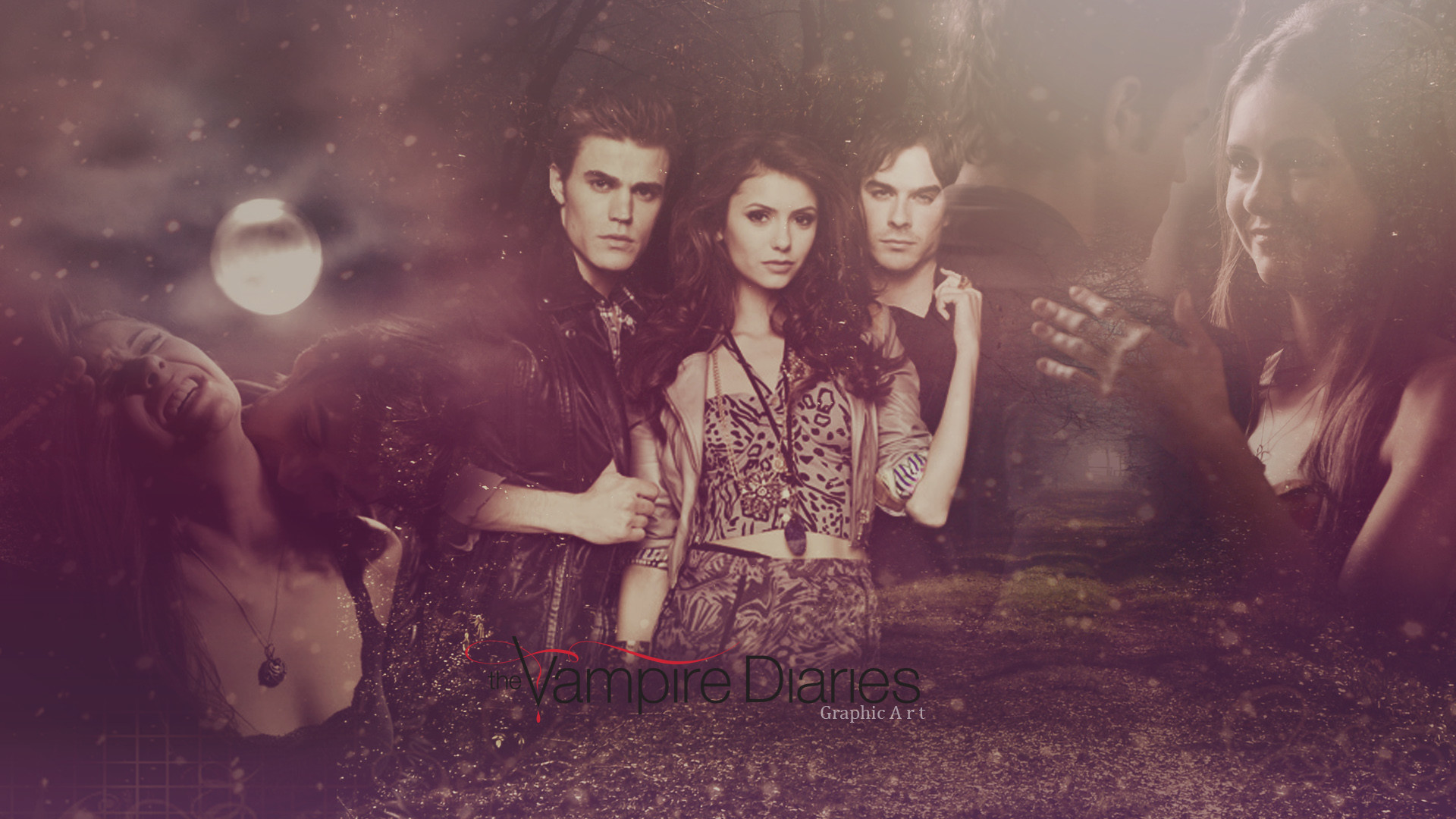 1920x1080 The Vampire Diaries wallpaper by StefinaGraphicART The Vampire Diaries  wallpaper by StefinaGraphicART