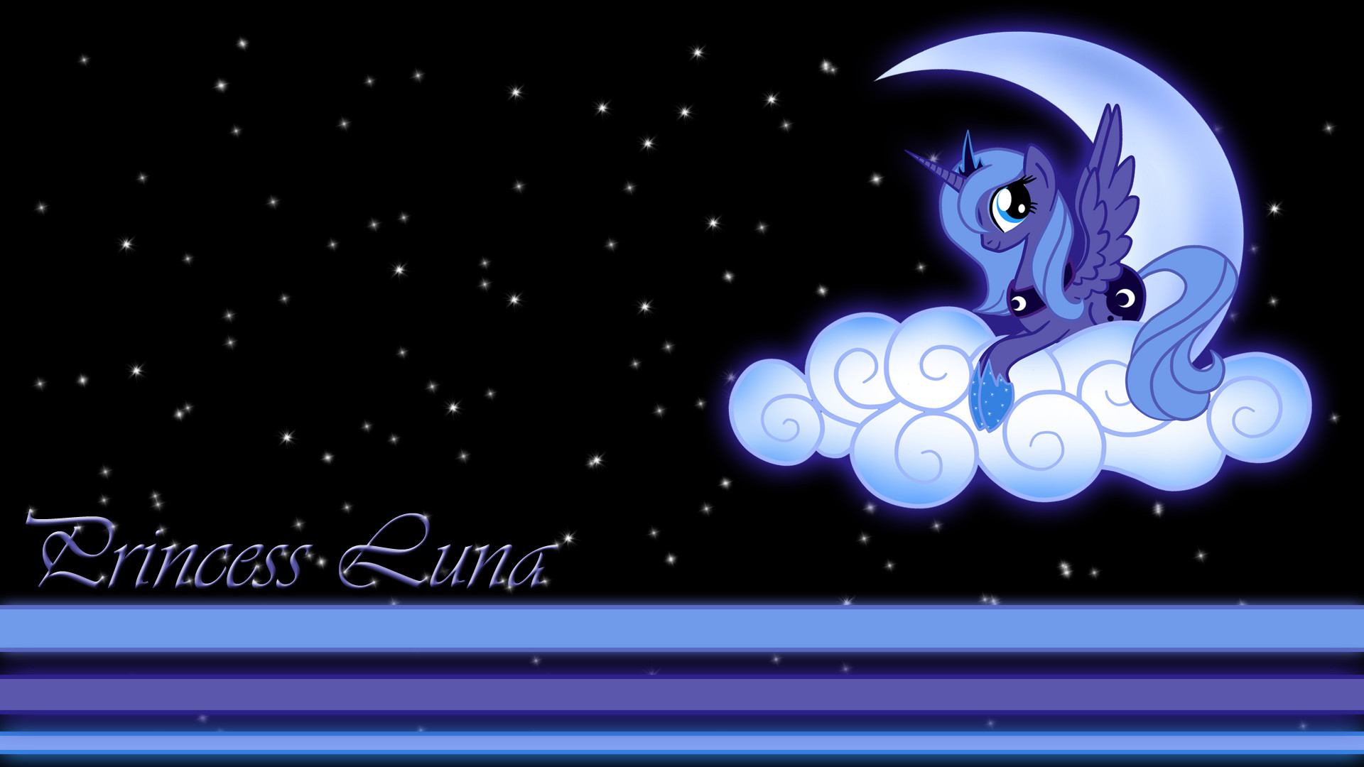 1920x1080 Princess Luna on the Clouds Wallpaper by BlueDragonHans. Download Â·   Download