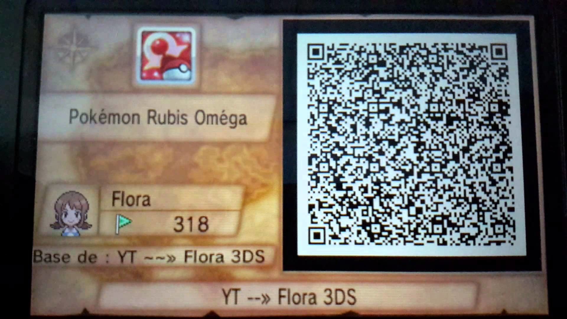 1920x1080 [Pokemon Rubis Omega]: QR Code de ma base. - YouTube