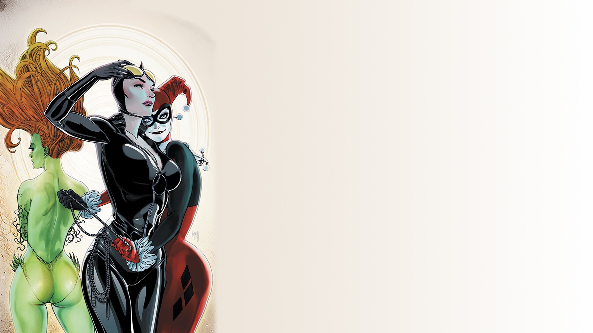 1920x1080 comics, Harley Quinn, Catwoman, Poison Ivy Wallpapers HD / Deskto...