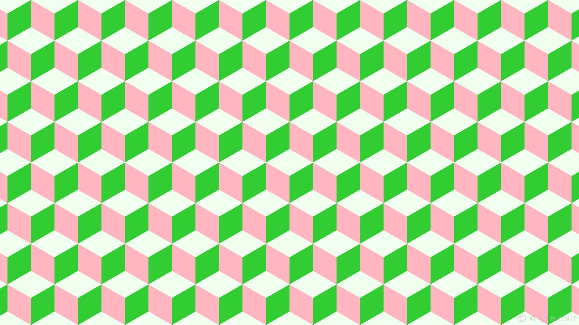 1920x1080 wallpaper pink 3d cubes white green honeydew light pink lime green #f0fff0  #ffb6c1 #