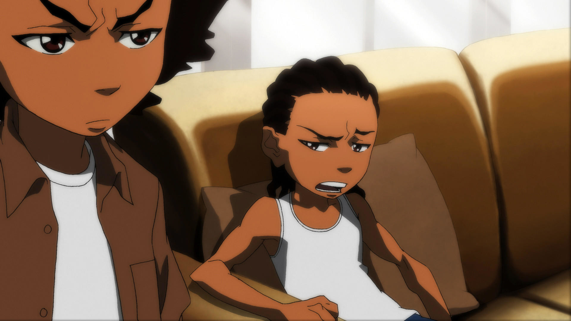 1920x1080 Huey Freeman, left, and brother Riley Freeman (both voiced by Reg...