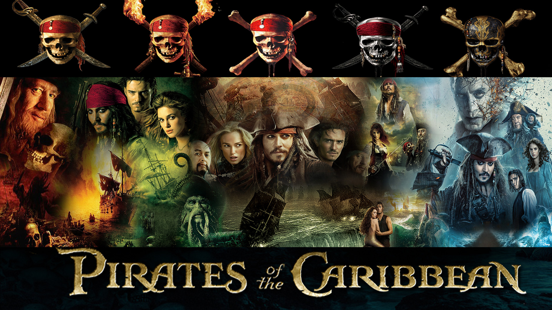 1920x1080 ... Pirates of the Caribbean 1-5 Series Wallpaper by The-Dark-Mamba-