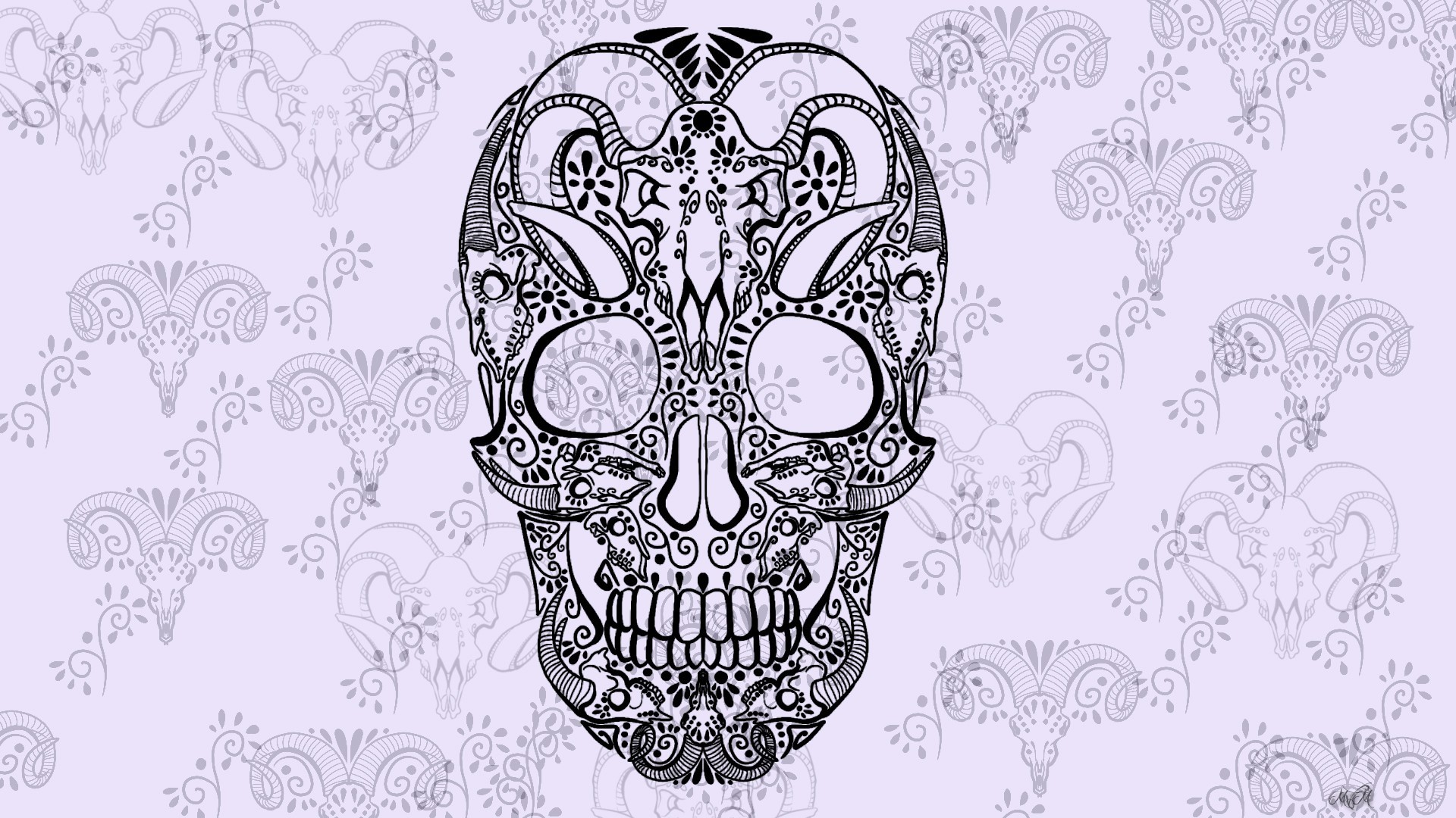 1920x1080 artwork, Skull, Sugar Skull Wallpapers HD / Desktop and Mobile Backgrounds