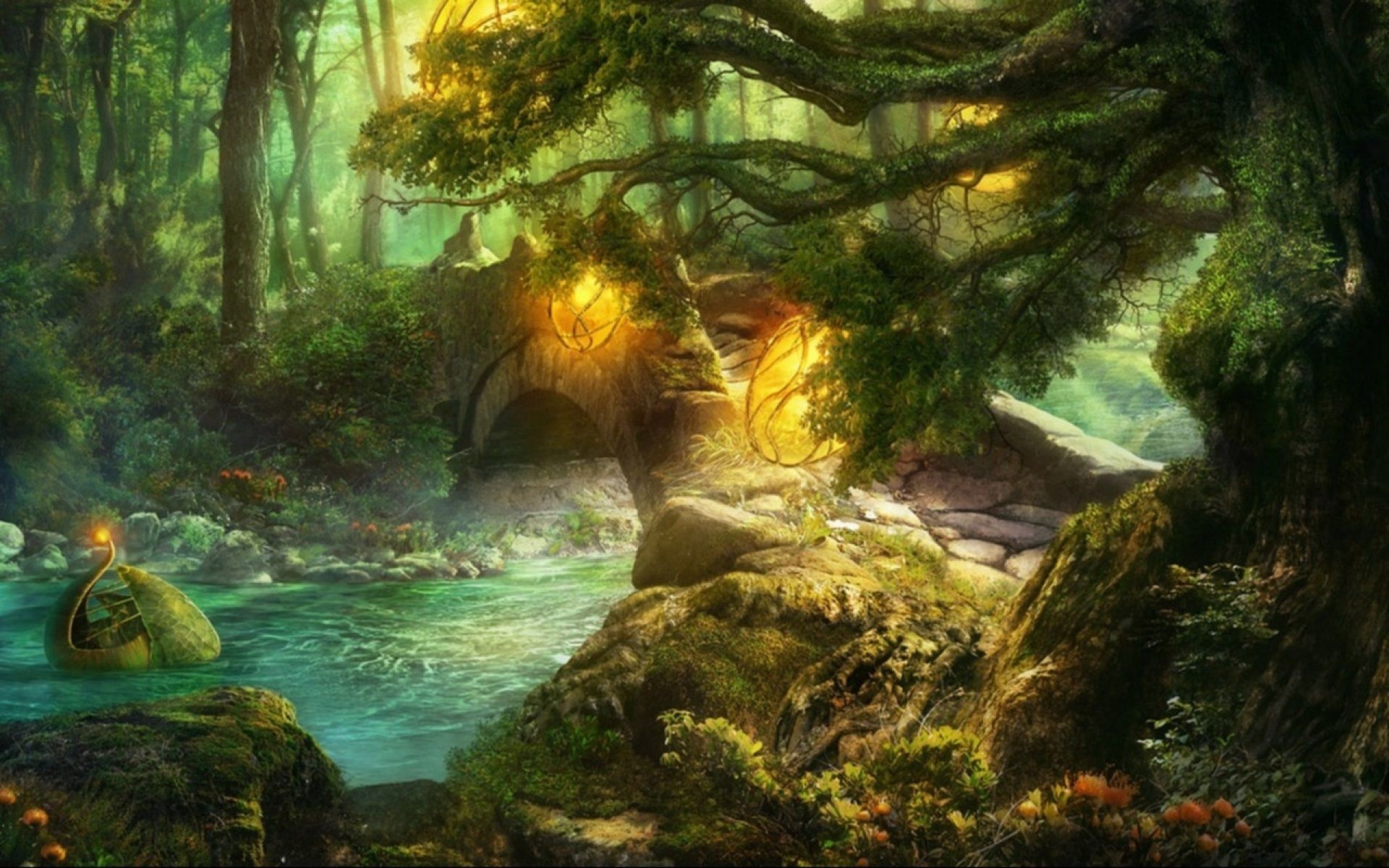1920x1200 pictures of forests | Magic Forest - Desktop Wallpaper