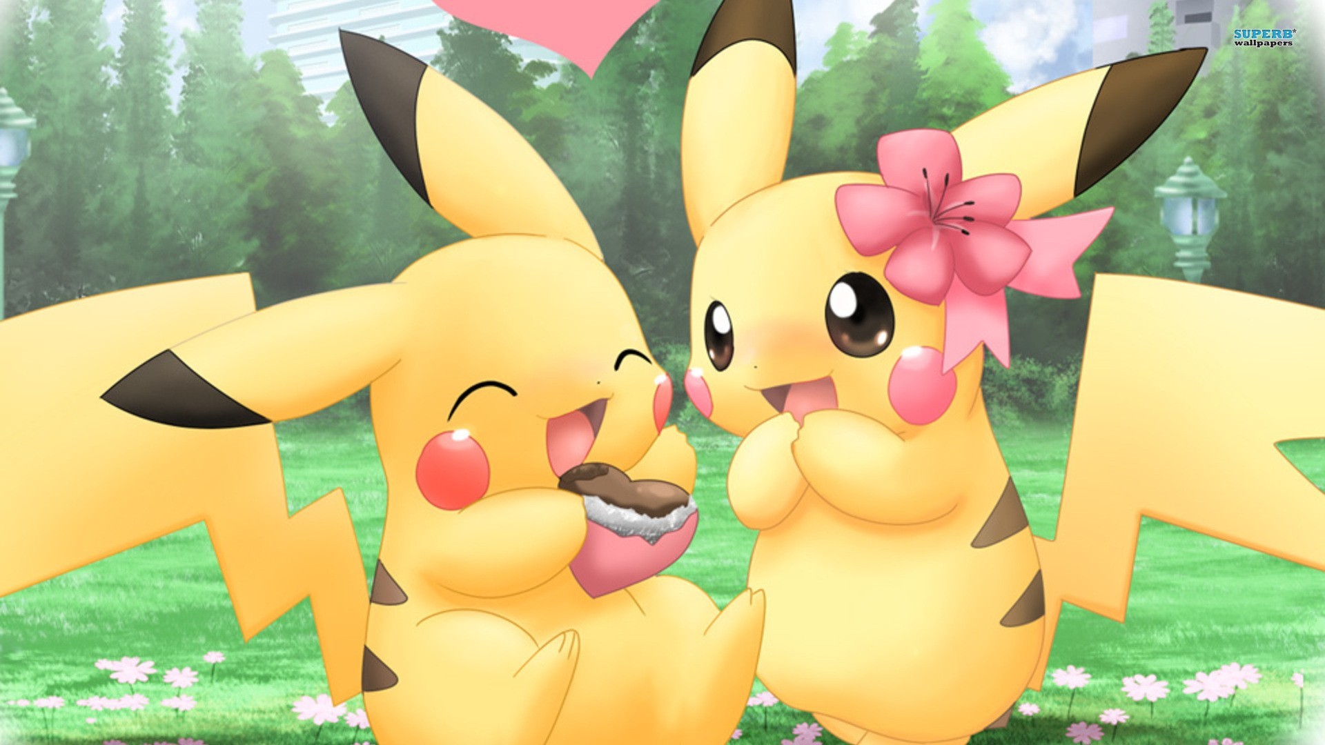 1920x1080 Pikachu Pokemon Cute Couples HD Wallpaper of Cartoon - hdwallpaper2013 .