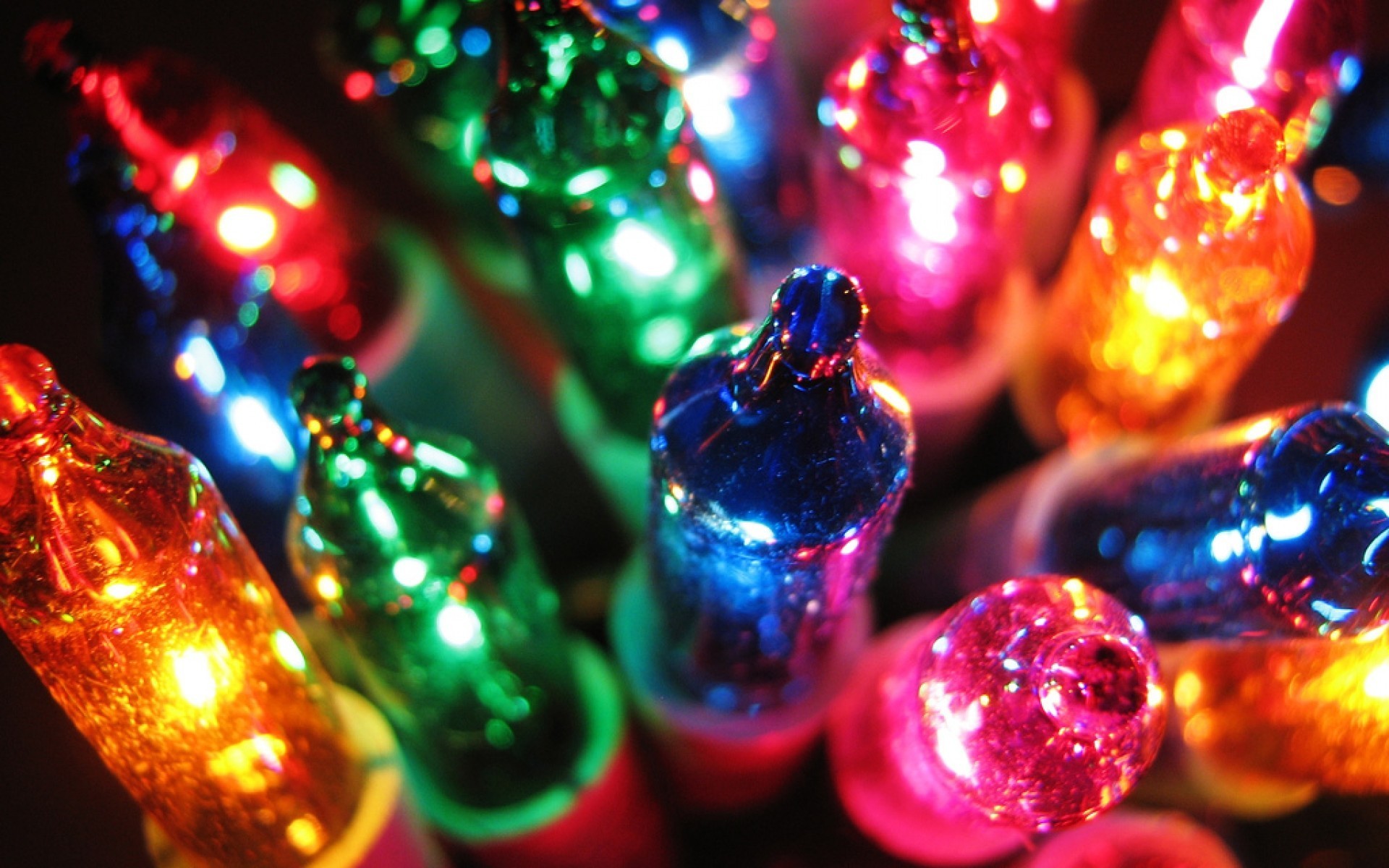1920x1200 Related Wallpapers from Free Christmas Screensavers. Colorful Christmas  Lights Wallpaper