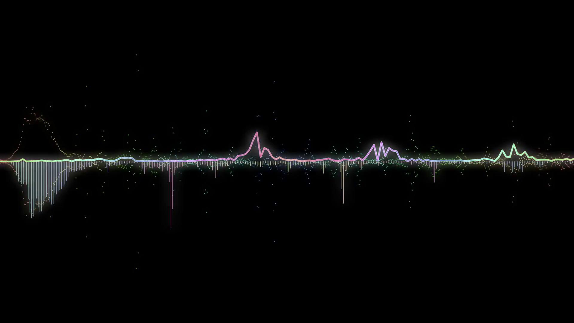 1920x1080 colorful sound waves, lines and dots. Good background for audio related  concepts Motion Background - VideoBlocks