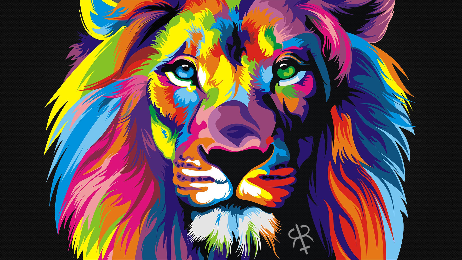 1920x1080 Animal - Artistic Lion Wallpaper