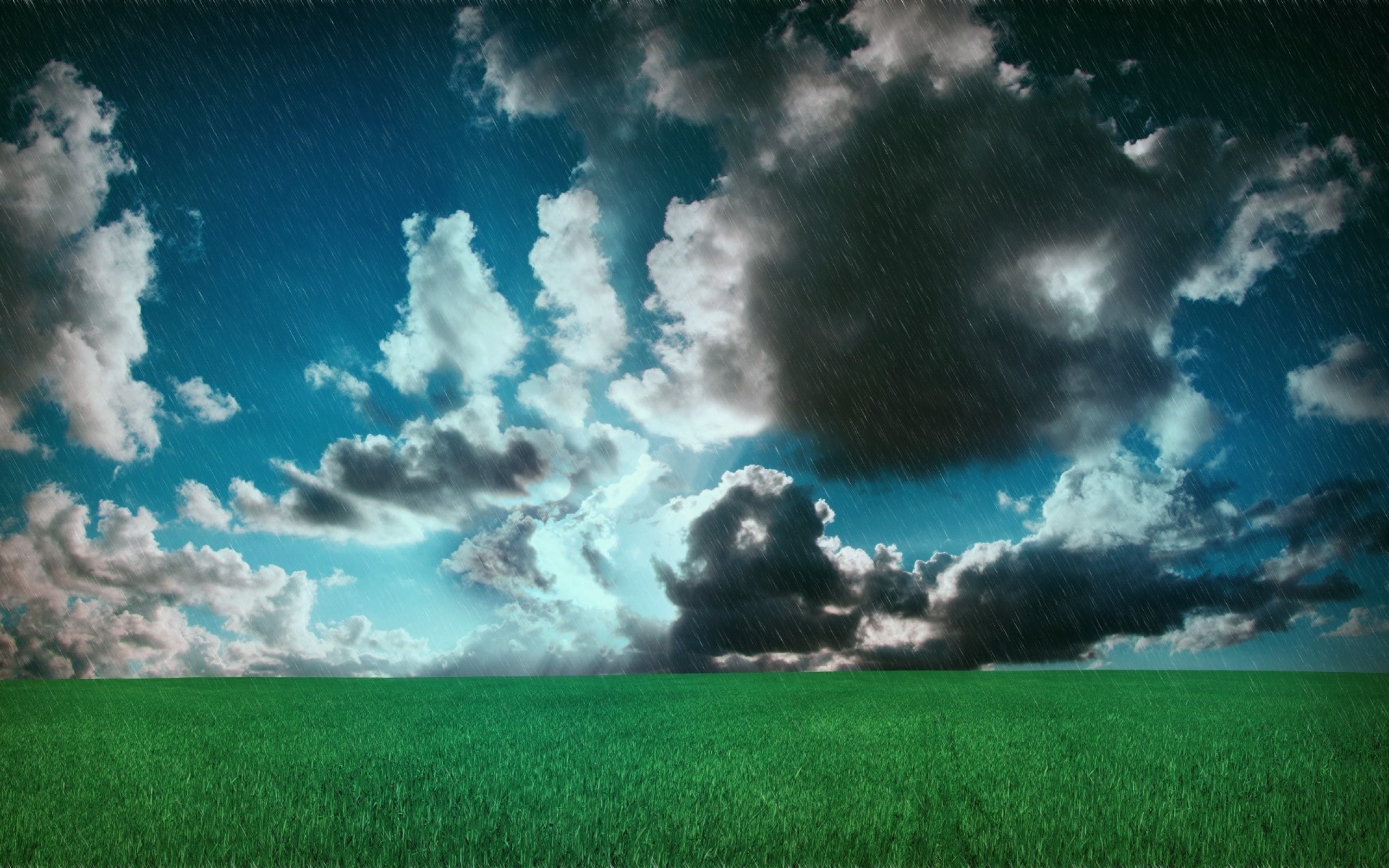 2560x1600 Spring rain storm drops landscape nature sky clouds mood wallpaper |   | 720611 | WallpaperUP