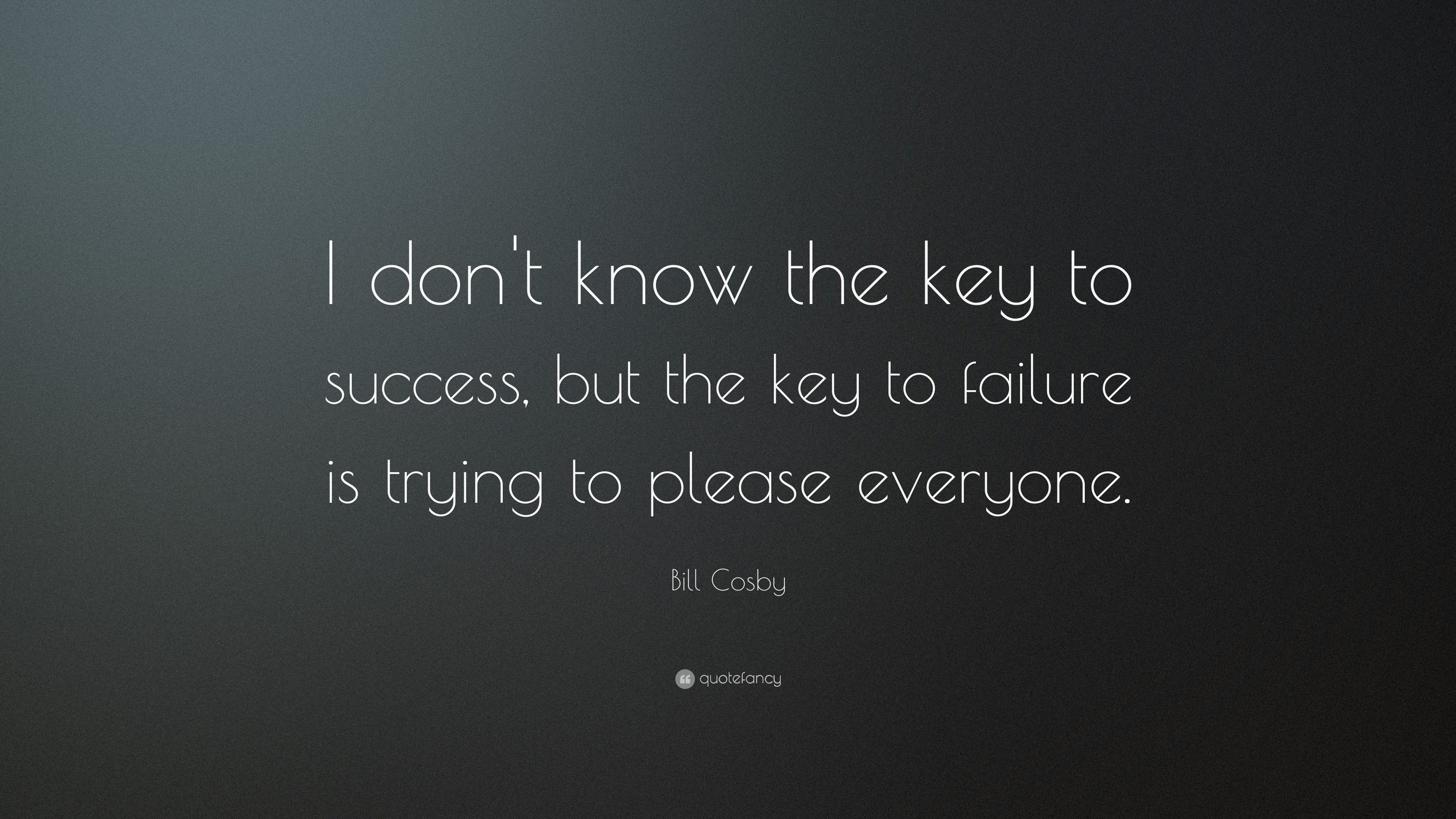 3840x2160 Success Quotes: “I don't know the key to success, but the
