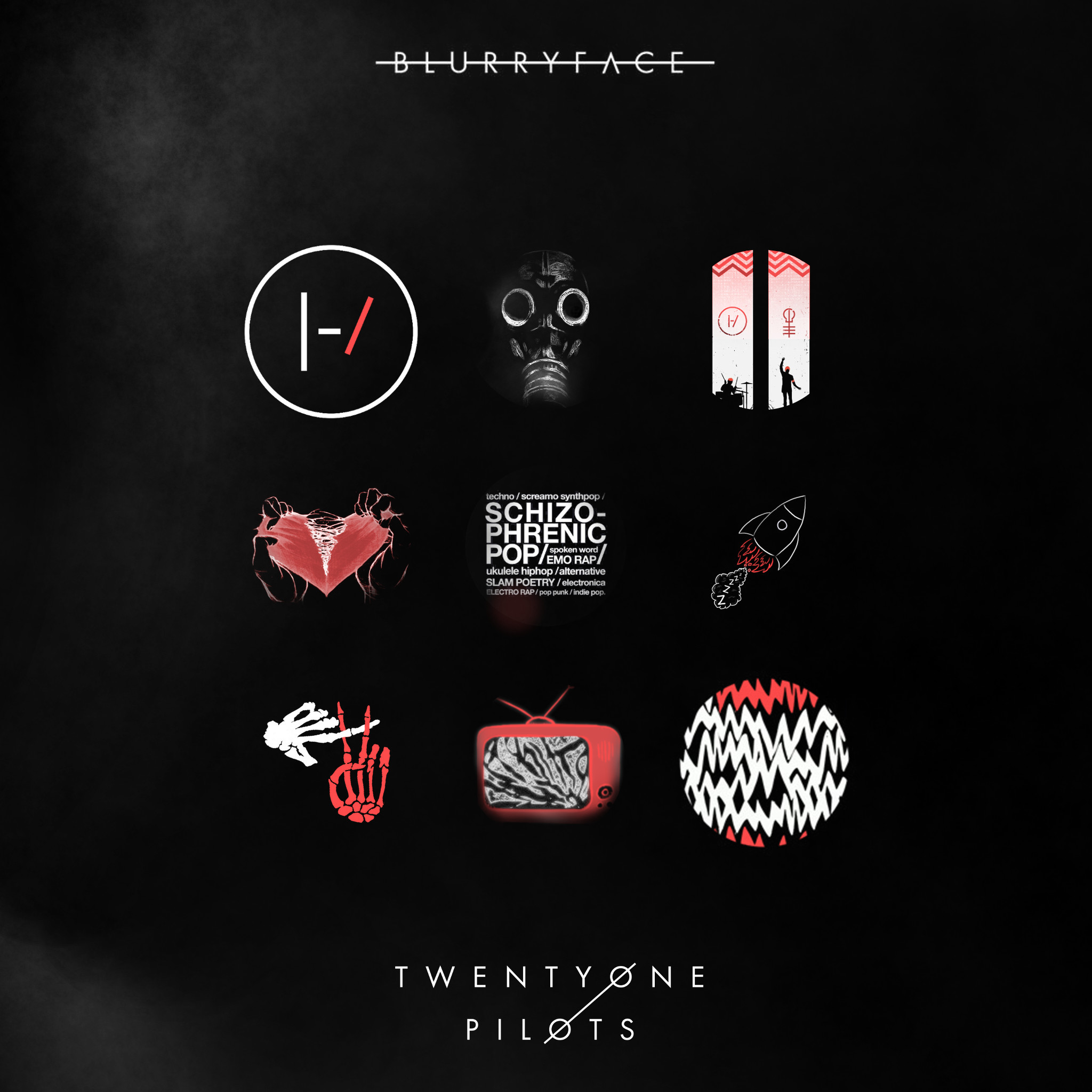 2048x2048 Twenty One Pilots Blurryface Album