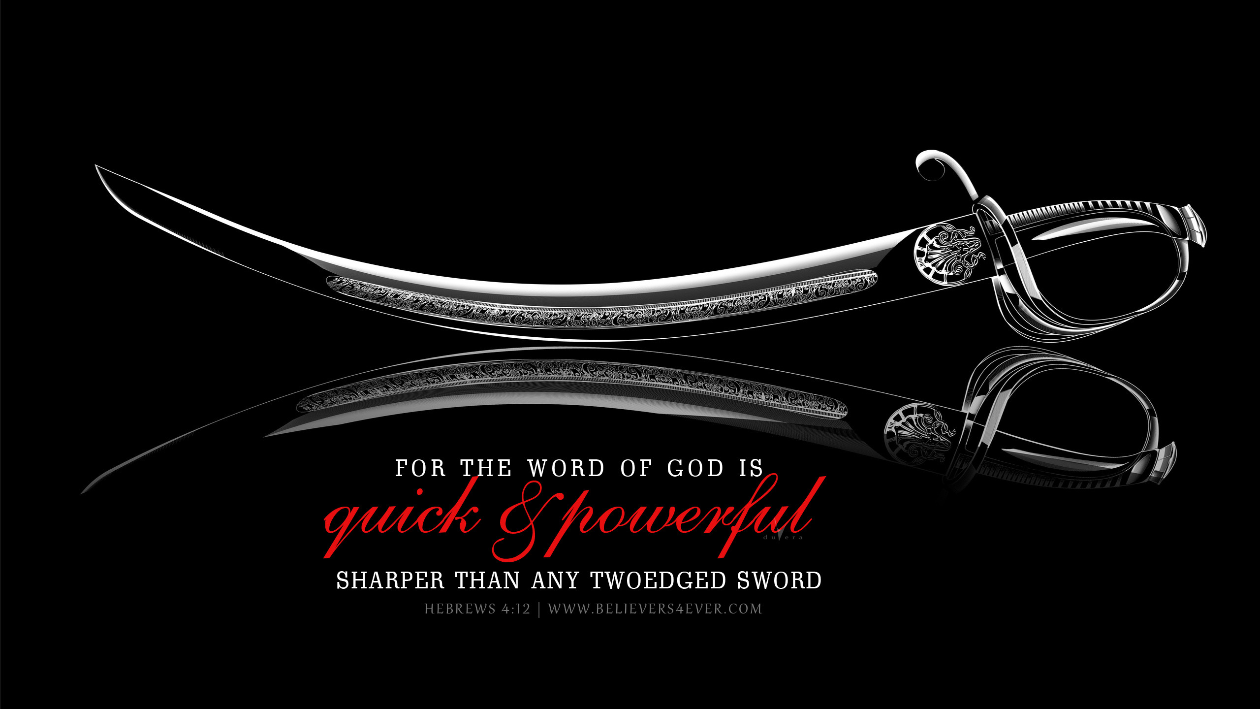 2560x1440 For the word of God is quick, and powerful, and sharper than any twoedged