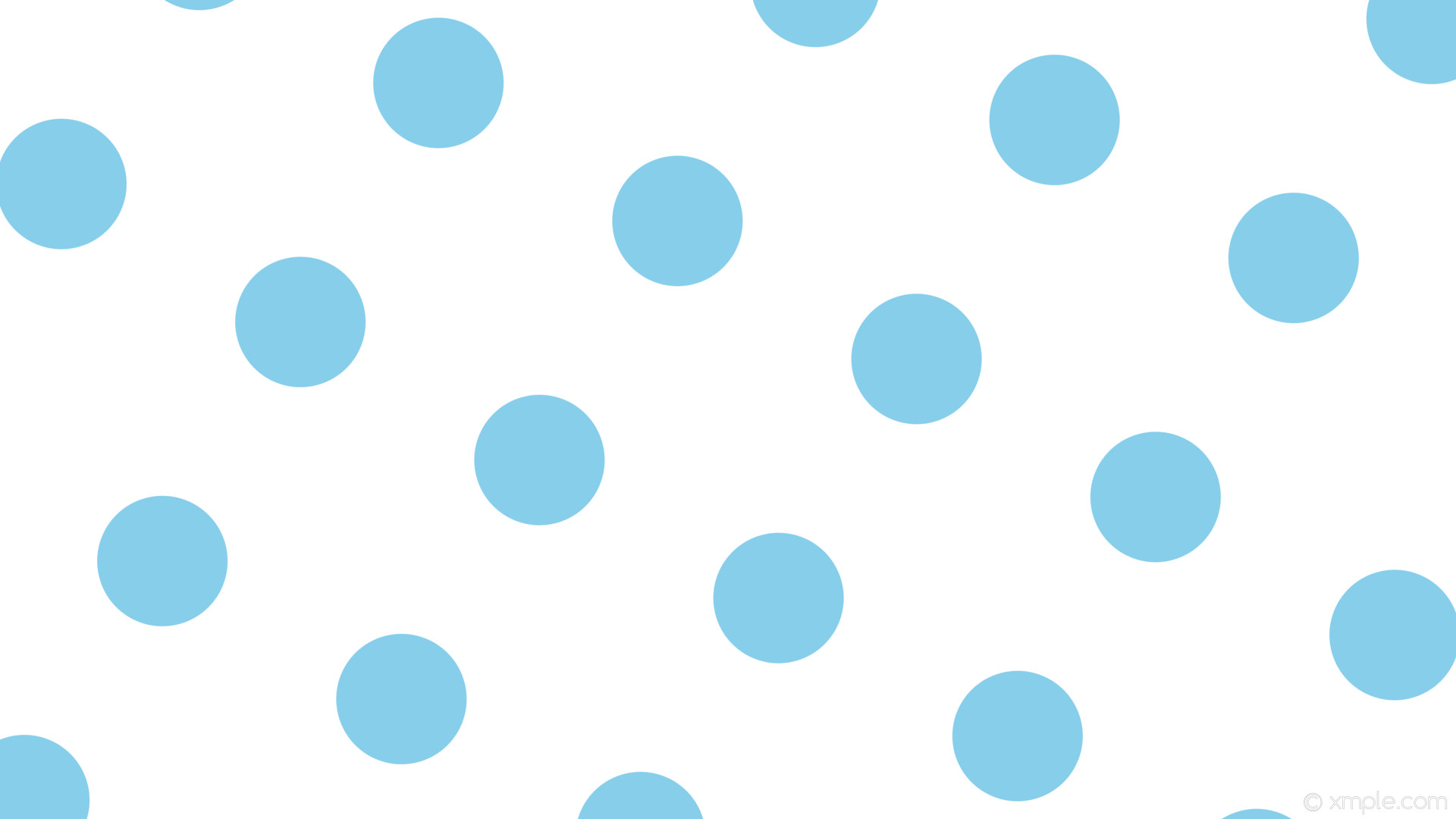 1920x1080 wallpaper white polka dots blue spots sky blue #ffffff #87ceeb 60Â° 172px  364px