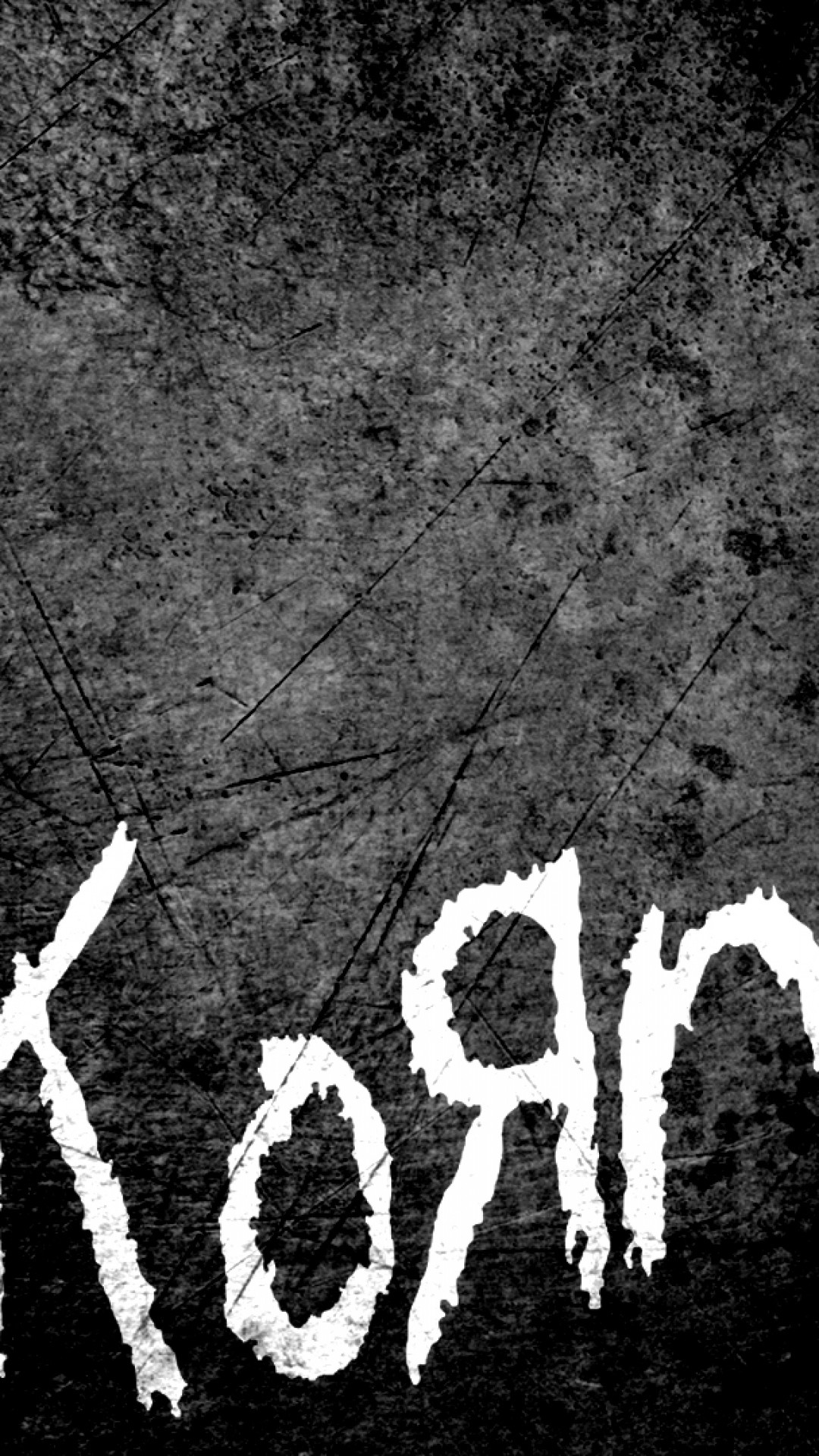 1080x1920 Preview wallpaper korn, name, font, background, scratches 