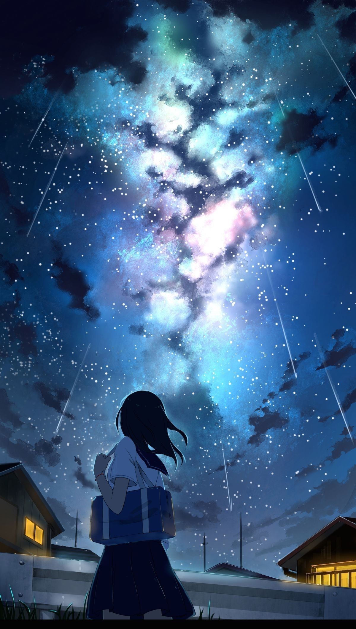 1200x2116  Galaxy Art, Galaxy Anime, Beautiful Anime Art, Pretty Anime Girl,  Kawaii