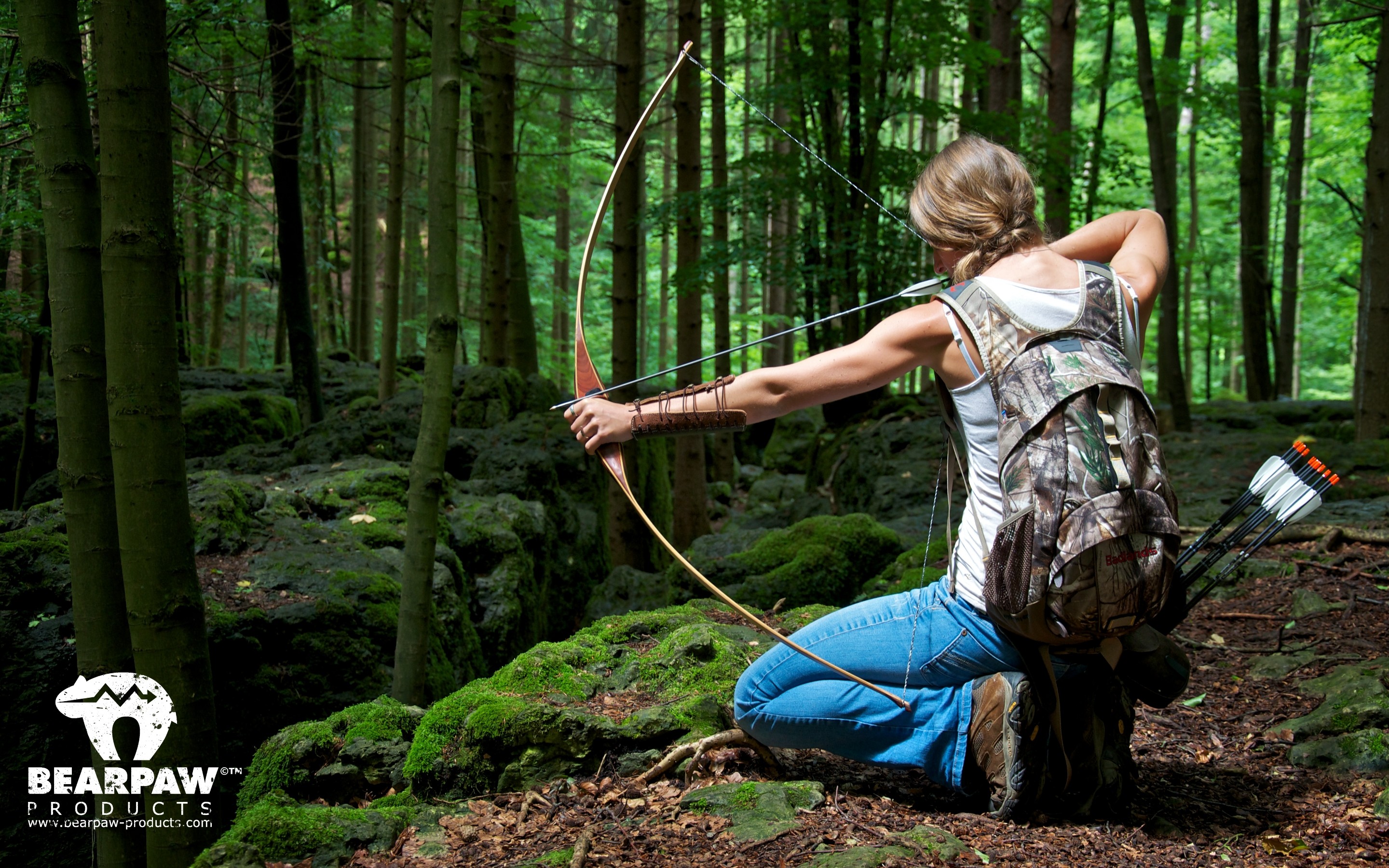 2880x1800 Archery Girl Outdoor Bearpaw Products Wallpaper .