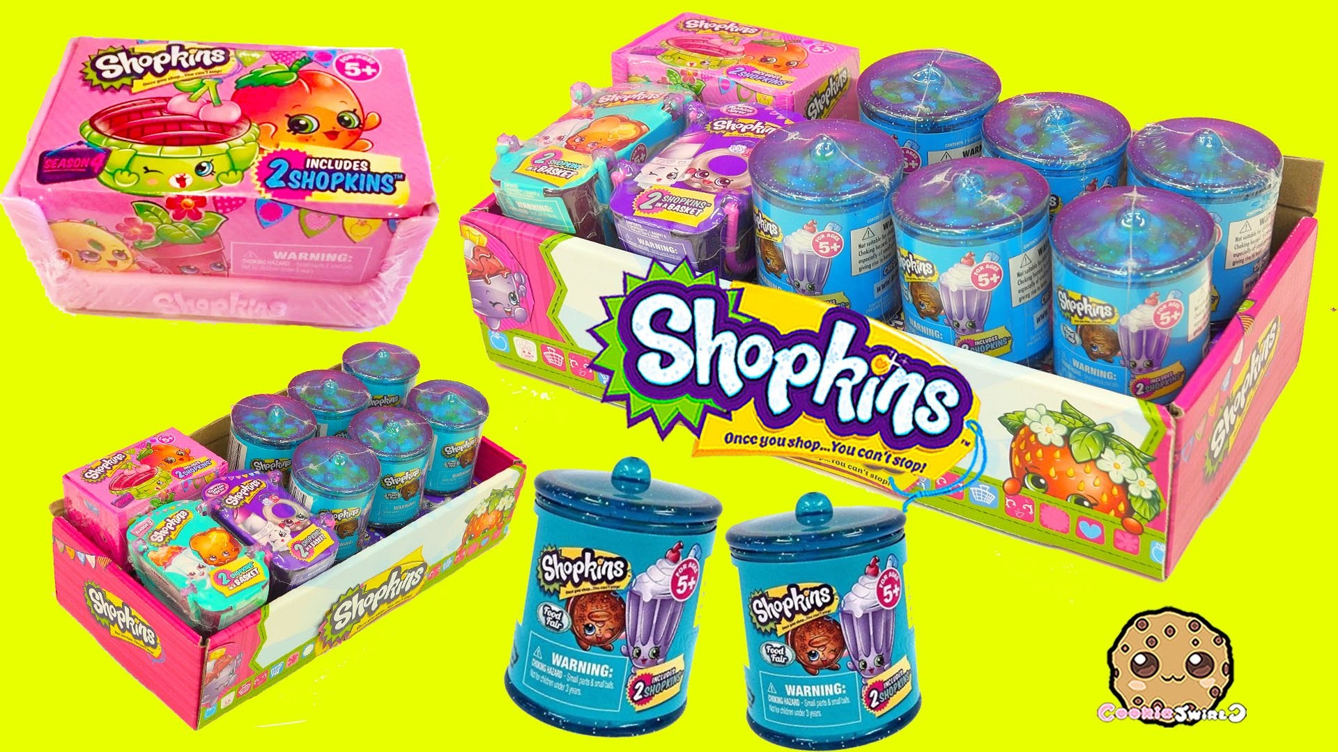 1920x1080 Surprise Blind Bags Box of Shopkins Season 2, 3 , 4, Fashion Spree + Candy  Jars - Cookieswirlc - YouTube