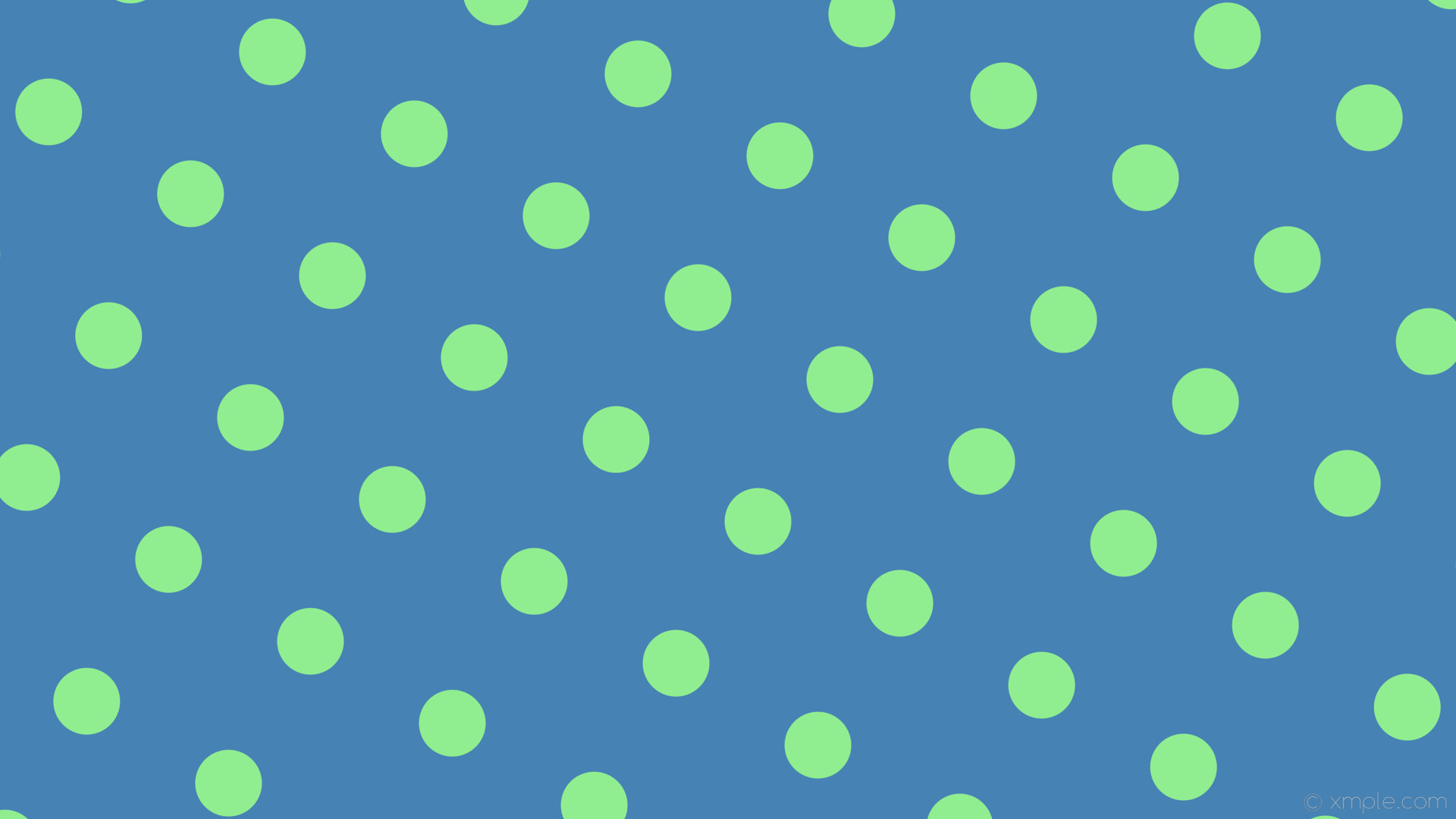 1920x1080 wallpaper dots spots green polka blue steel blue light green #4682b4  #90ee90 60Â°