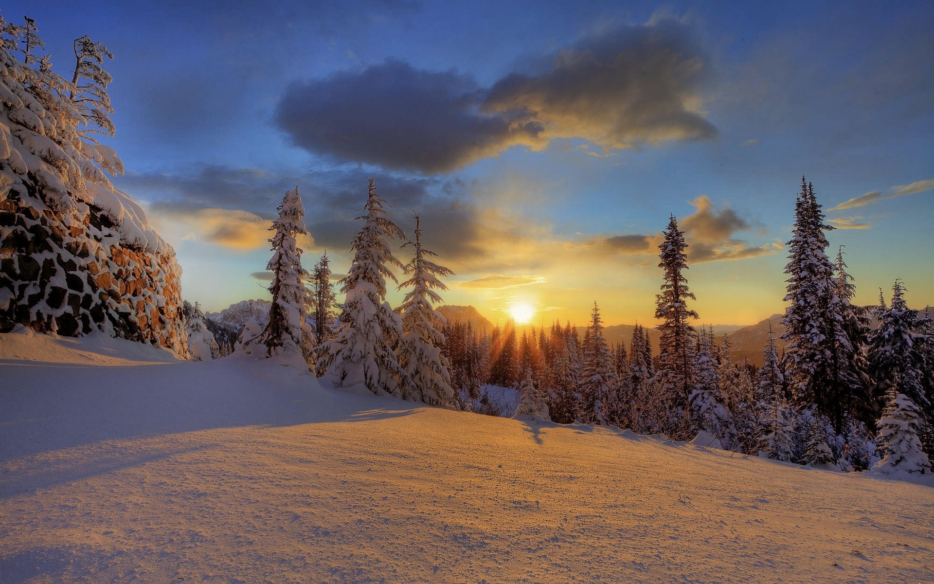1920x1200 Winter Sunset Desktop Backgrounds 124 winter sunset; desktop