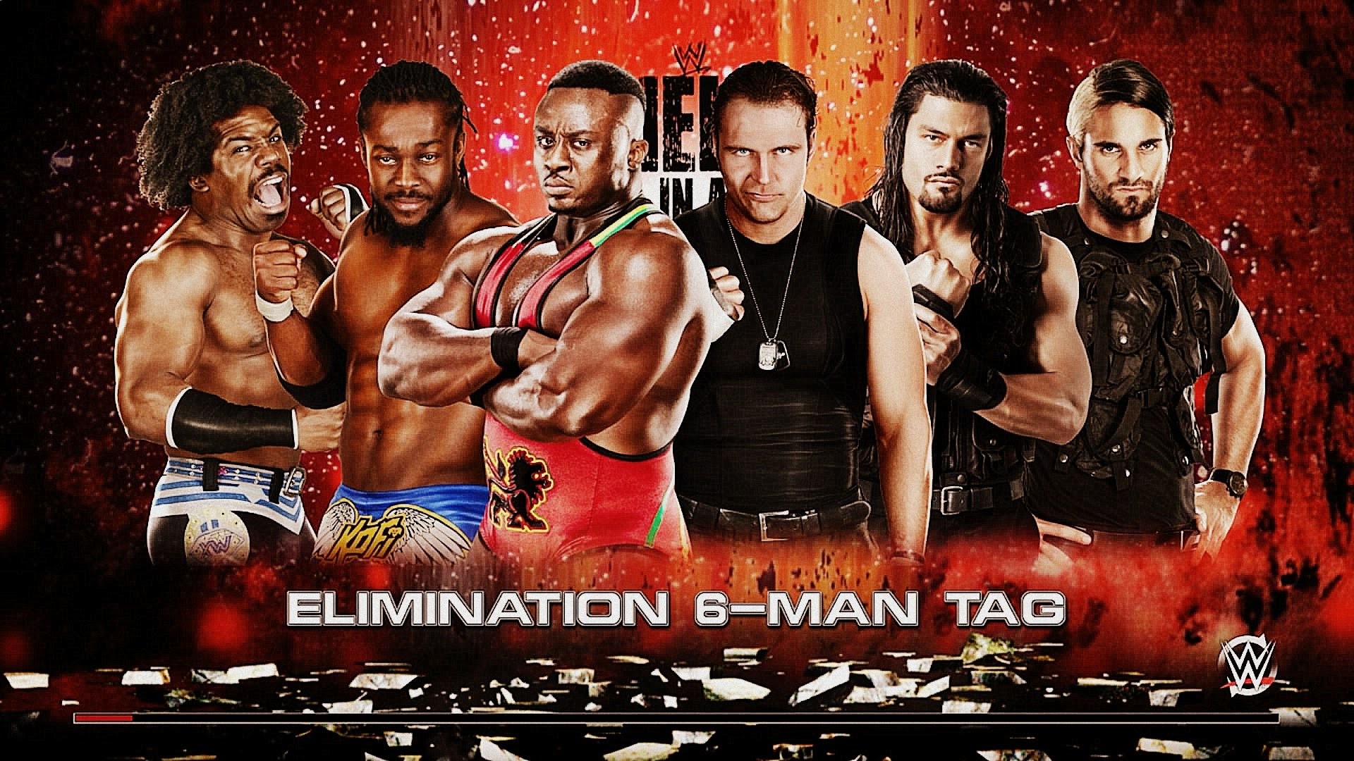 1920x1080 Elimination 6 Man Tag Match, The New Day vs The Shield [WWE 2K15] - YouTube