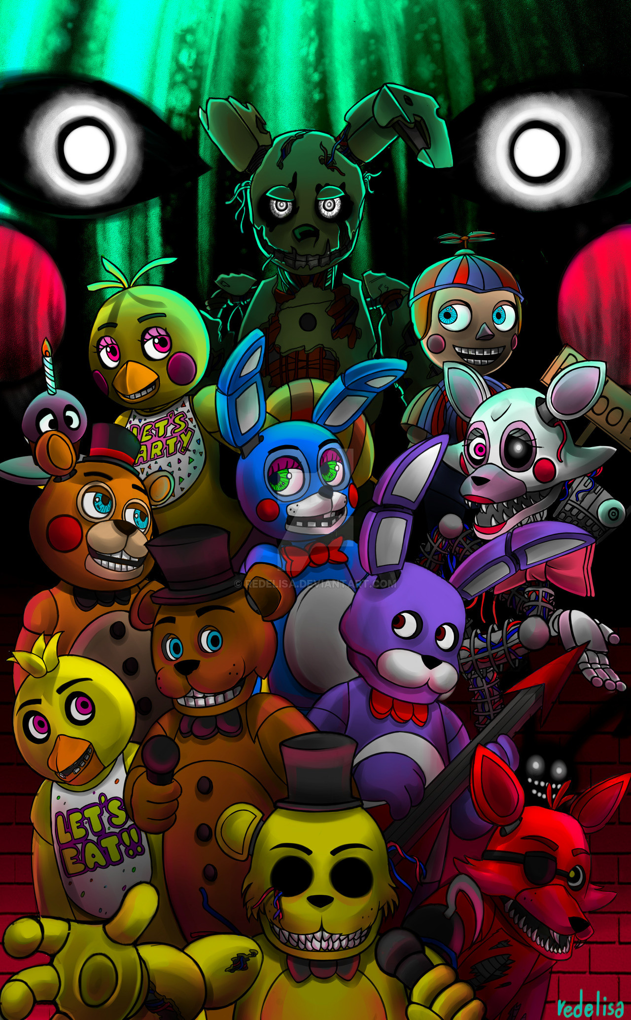 1280x2069 Five Nights at Freddy's by redelisa