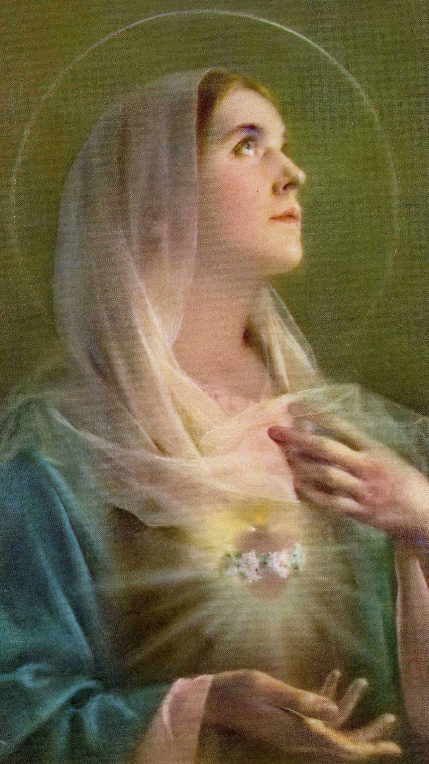 1440x2560 Blessed Virgin Mary Wallpaper