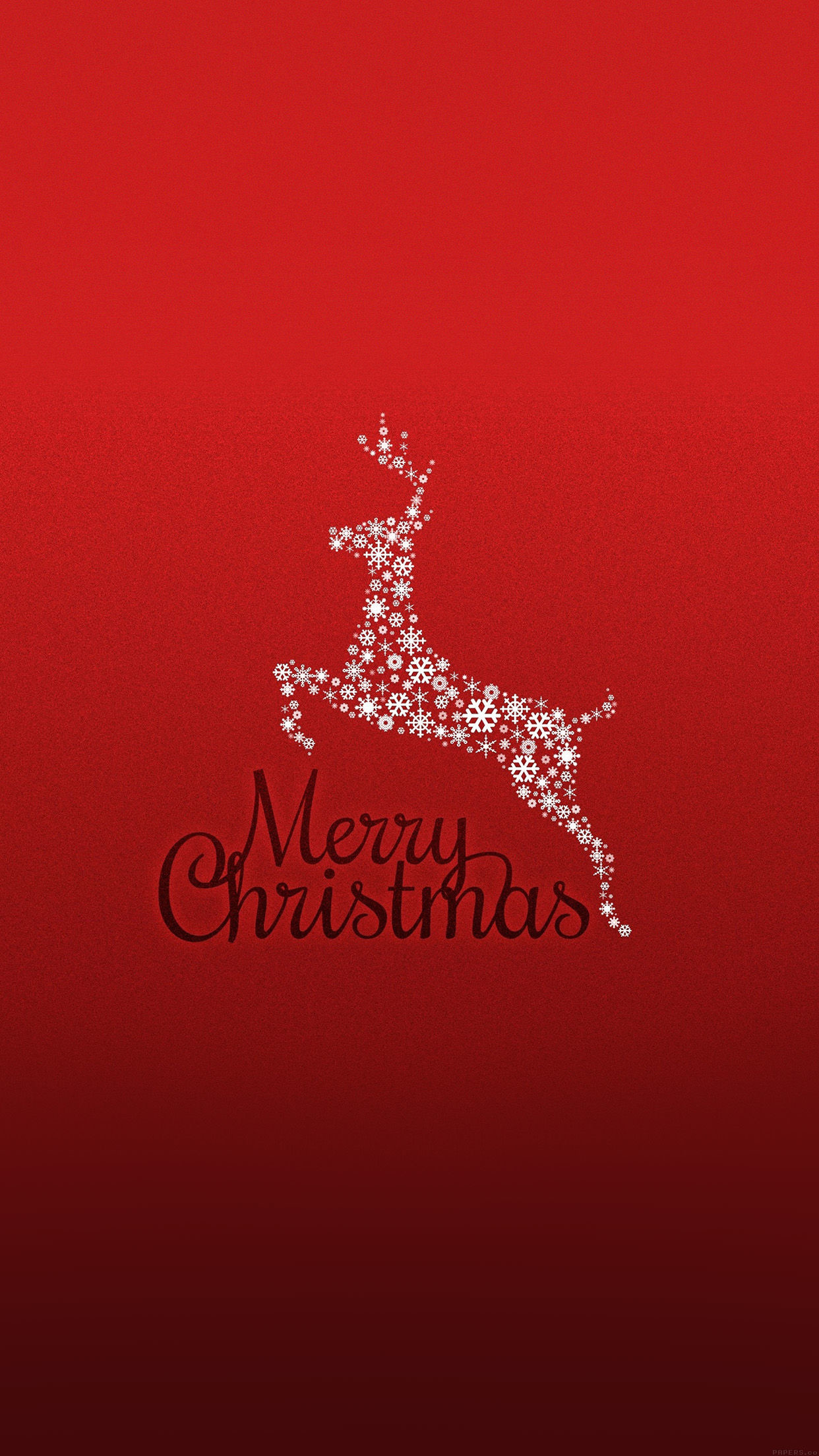1242x2208 Merry Christmas Reindeer Wallpaper