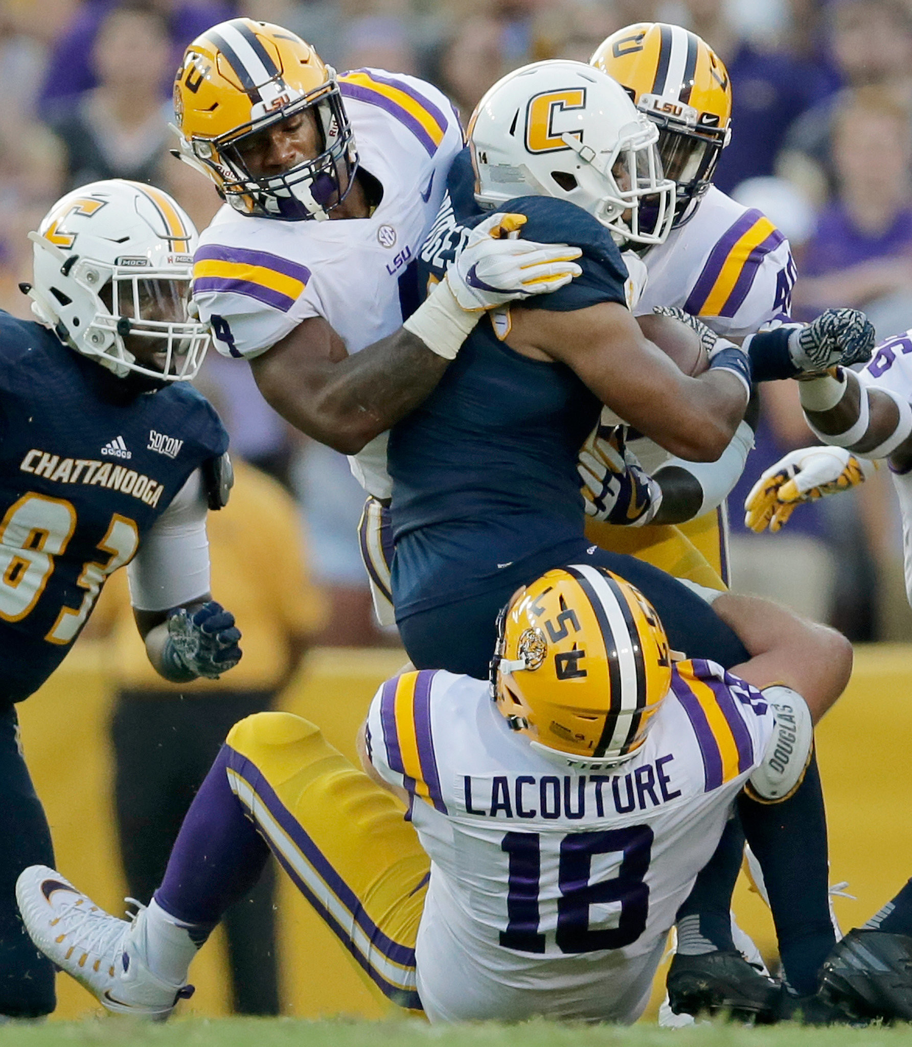 1784x2048 LSU preparing for 'great challenge' in Notre Dame running game
