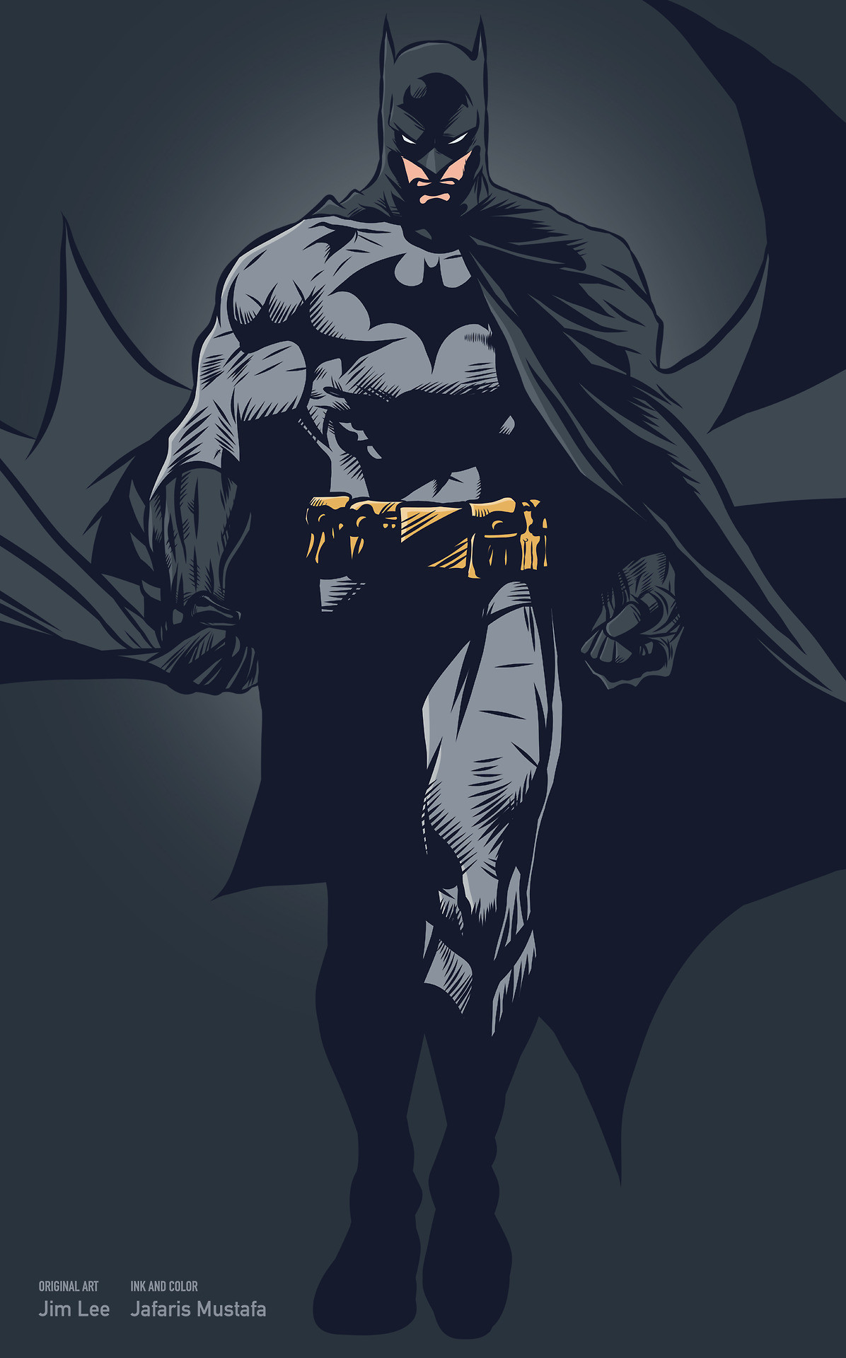 1196x1920 Batman by Jim Lee, inks and colours by Jarafris Mustafa