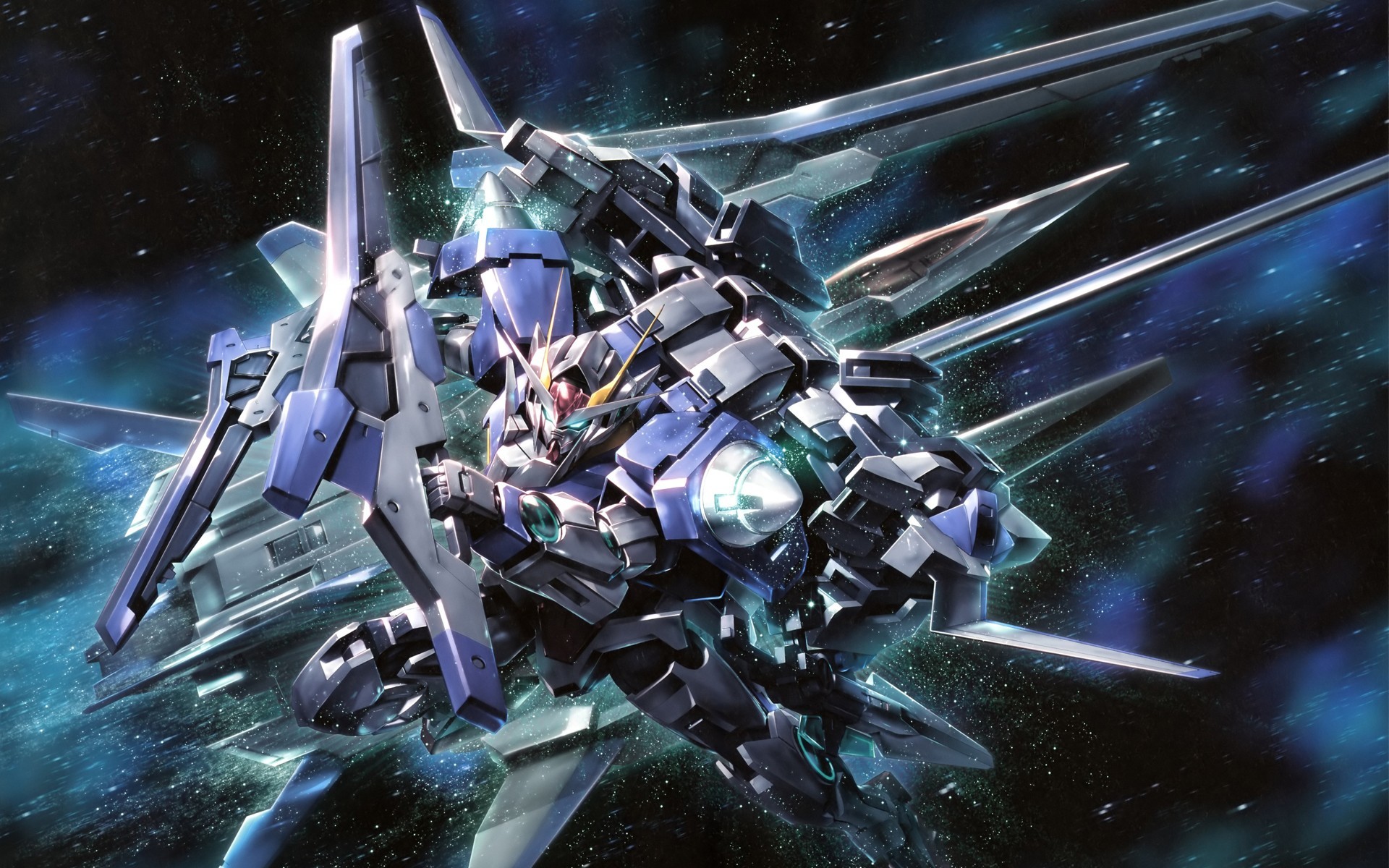 1920x1200 Mobile Suit Gundam 00 Anime Space Mechs Robots