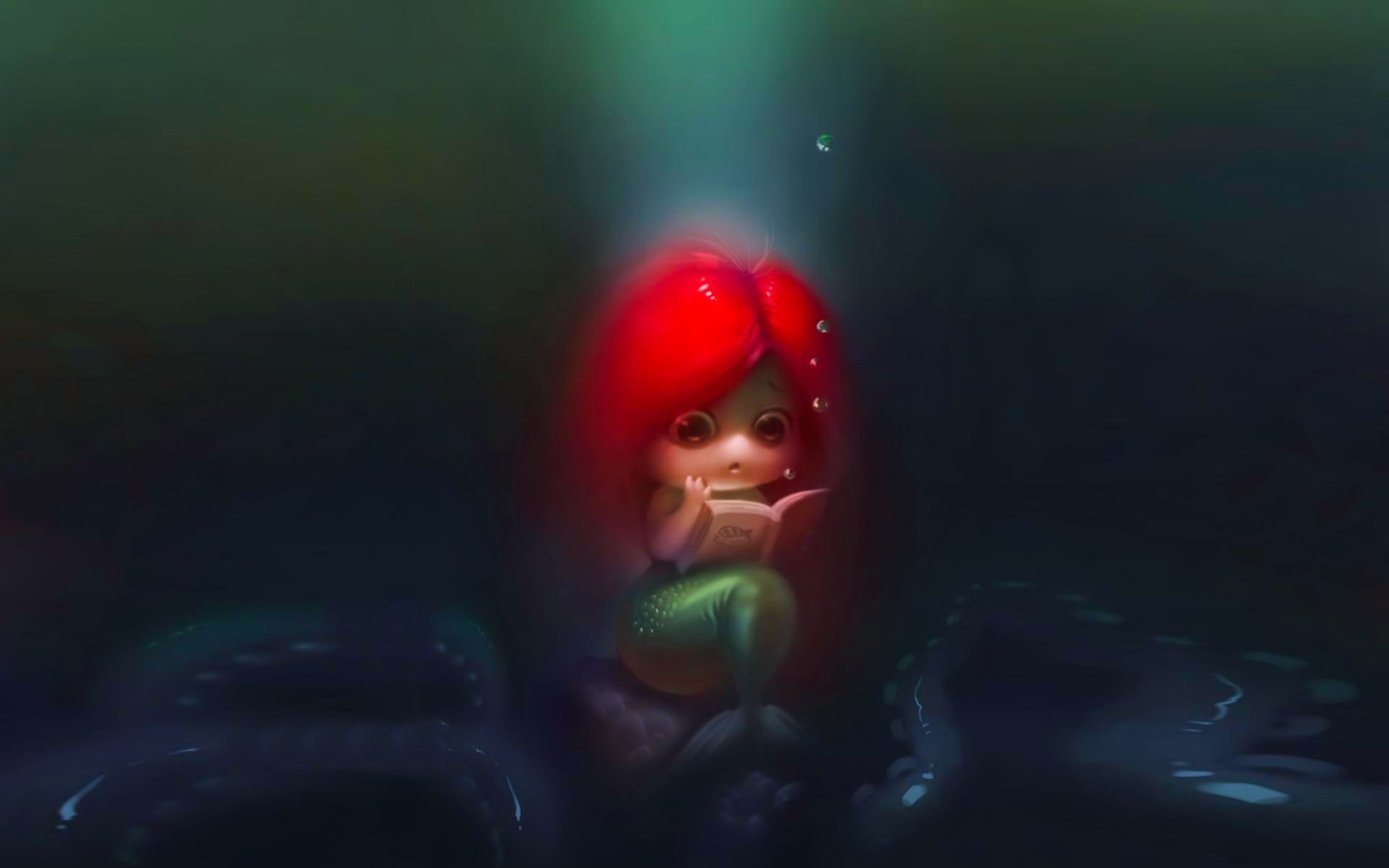 1920x1200 Mermaid Little Girl
