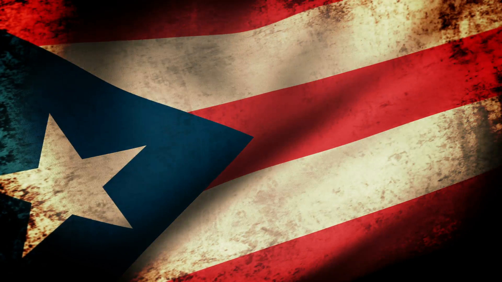 1920x1080 Puerto Rico State Flag Waving, grunge look Motion Background - VideoBlocks  